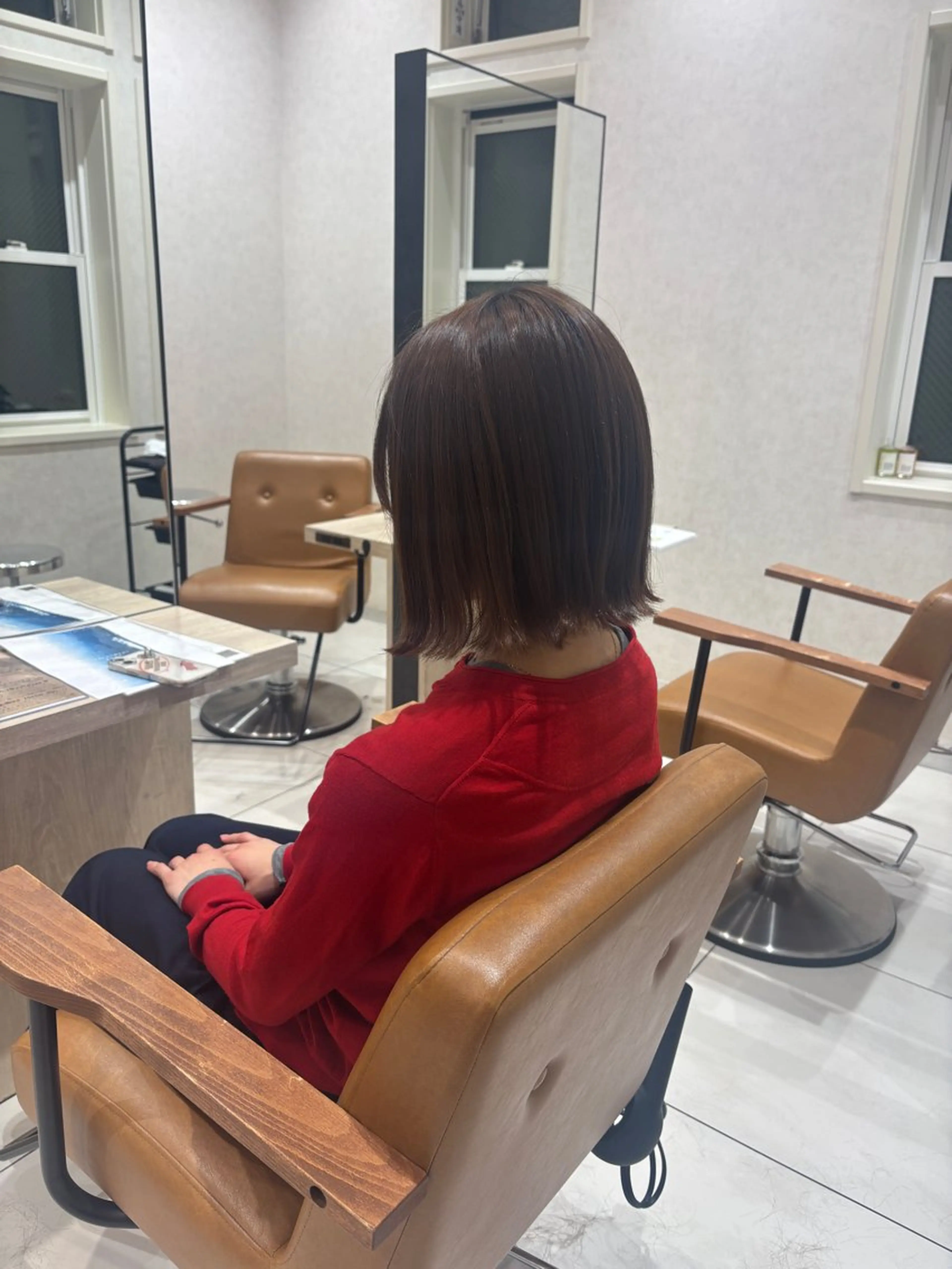 ミディアム ボブ 外ハネヘア ⭐️無料ミディアム モデル募集　まゆ⭐️のヘアスタイル