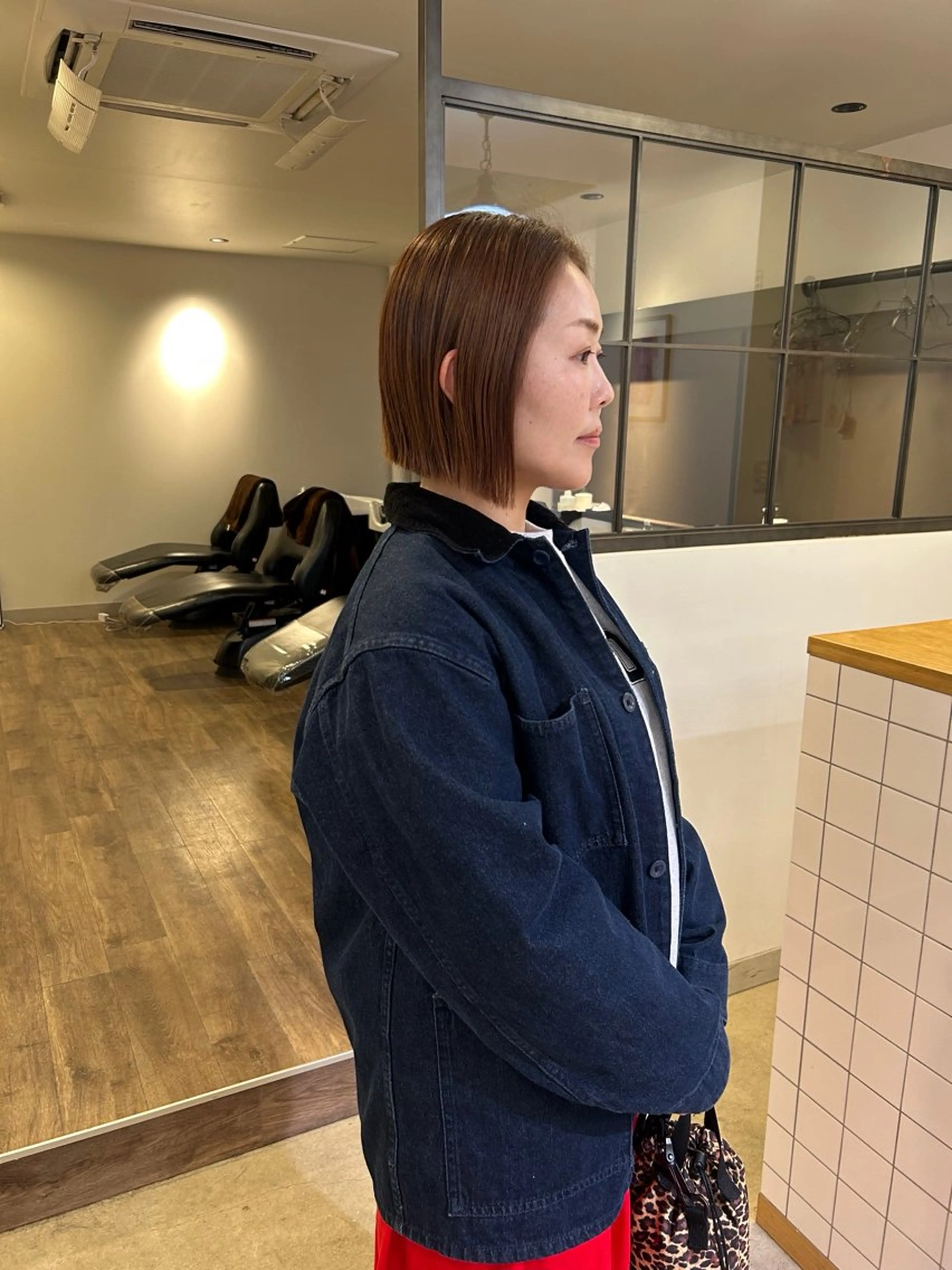 ショート 前下がりボブ ボブ 透明感カラー レイヤーカット りなのヘアスタイル