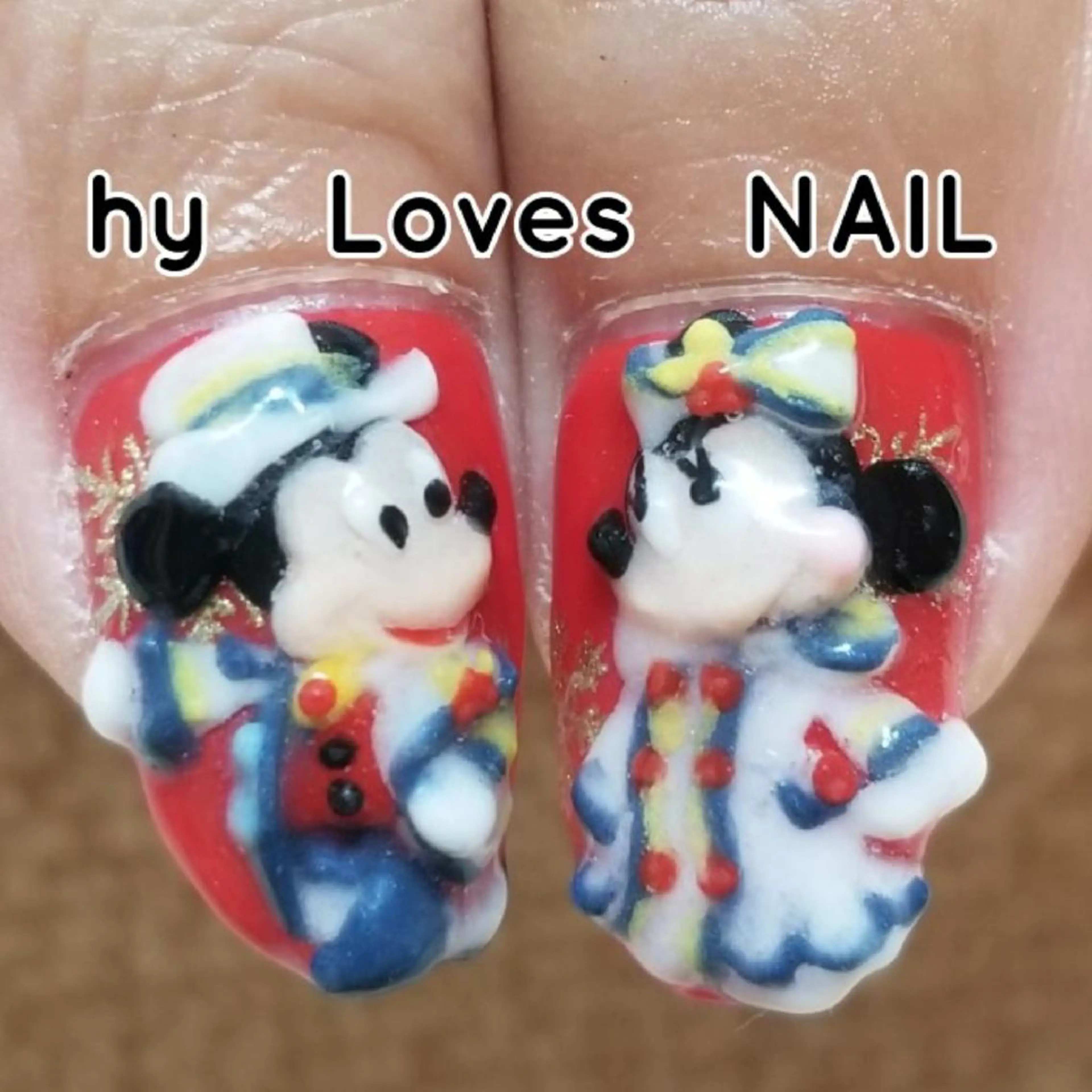 ネイル 冬ネイル クリスマス ハンドネイル よしだ ひろきのネイルデザイン