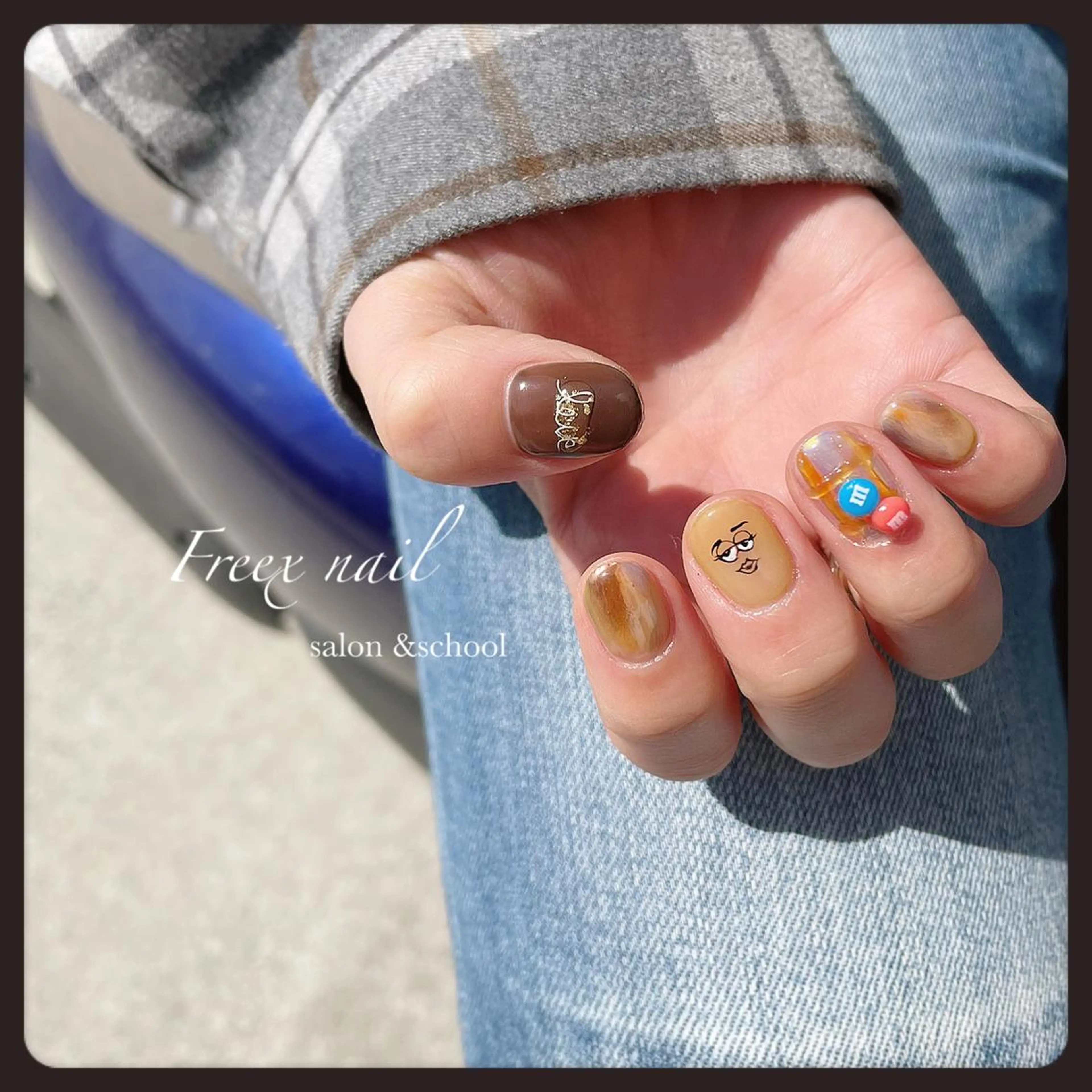 ネイル アートネイル 持ち込み freex nail /ニュアンス/個性派のネイルデザイン