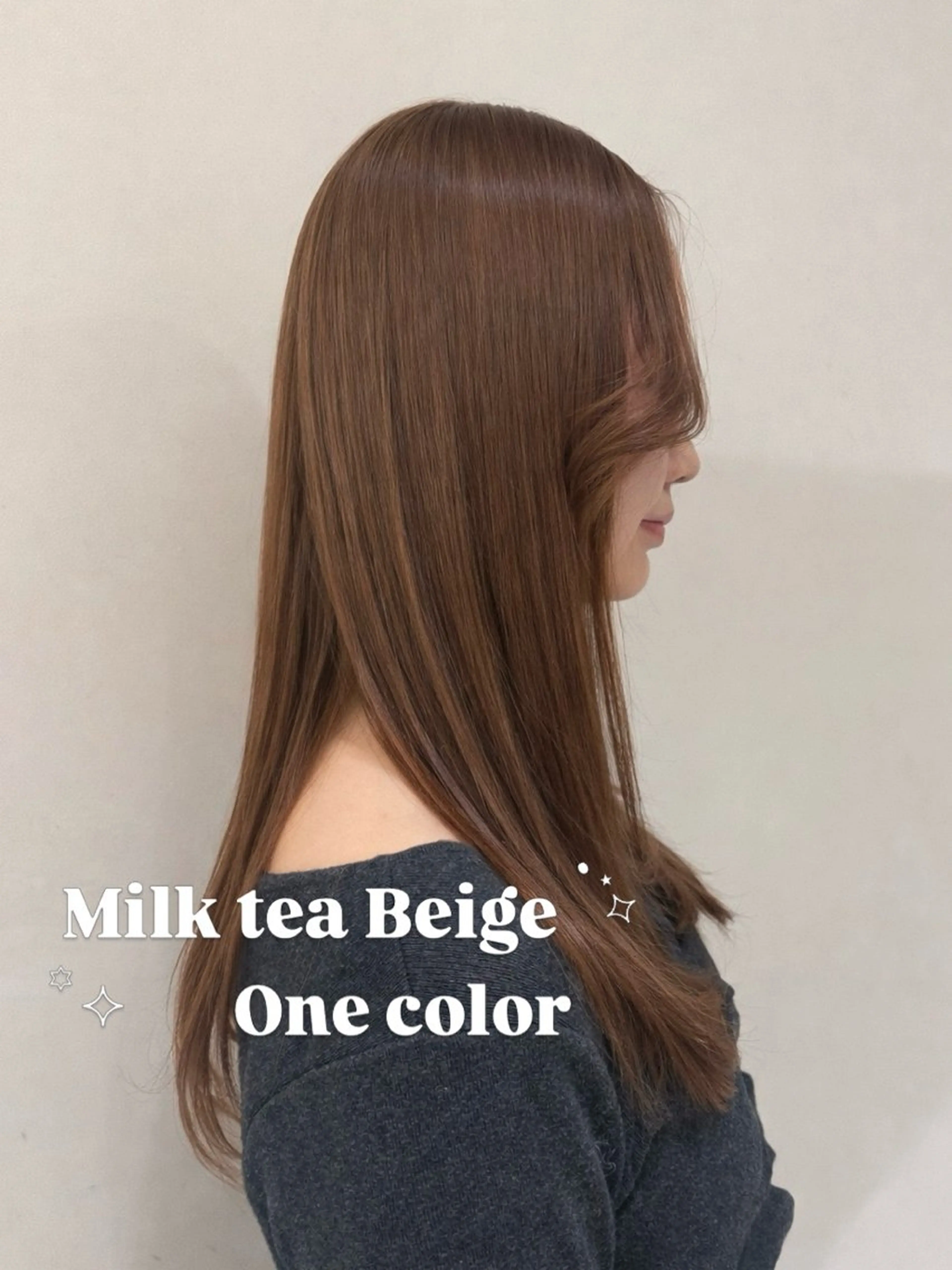 セミロング カラー ヘアカラー 梅田 / ハイトーン Shionのヘアスタイル