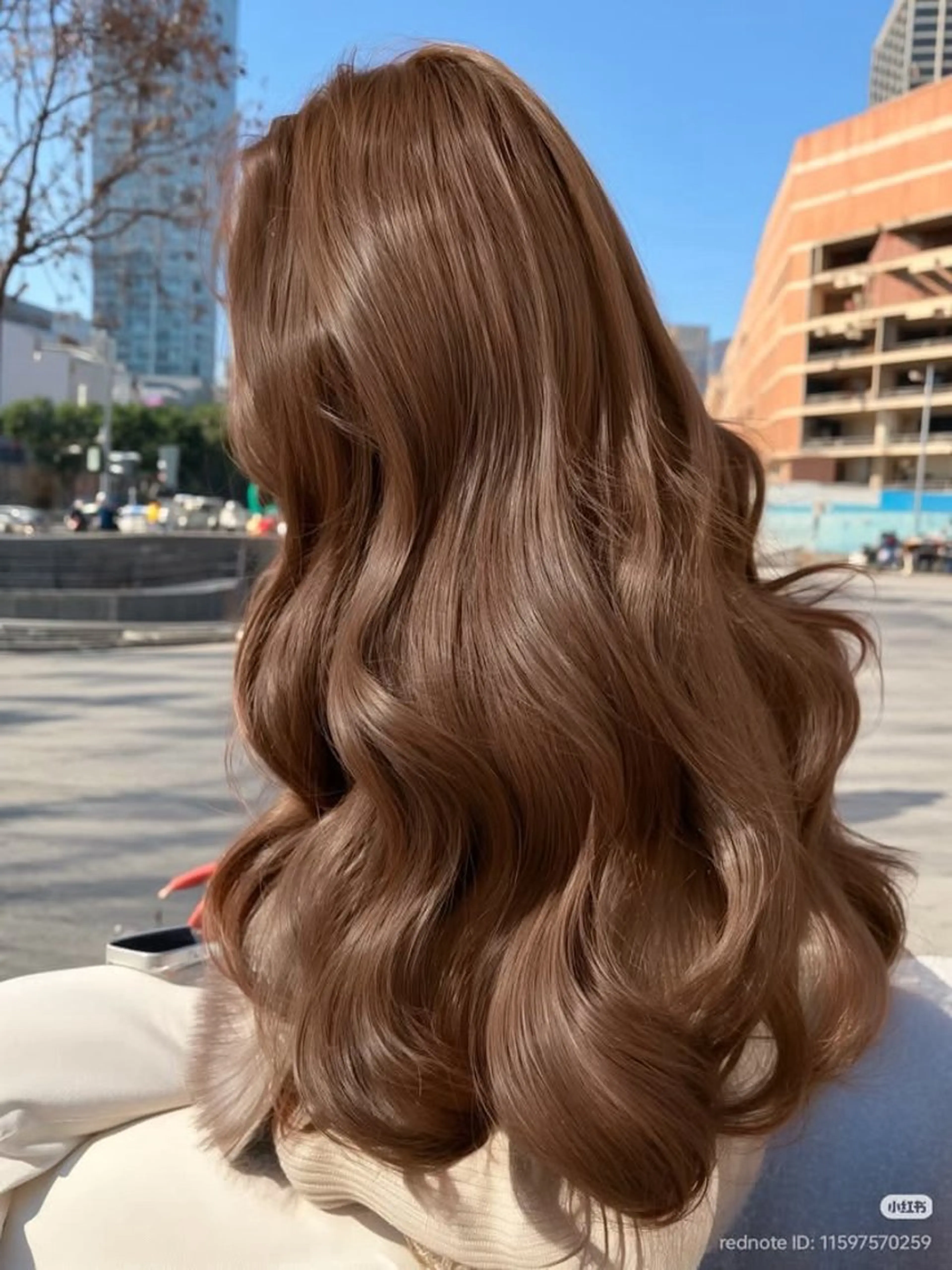 ロング 清水 結生のヘアスタイル