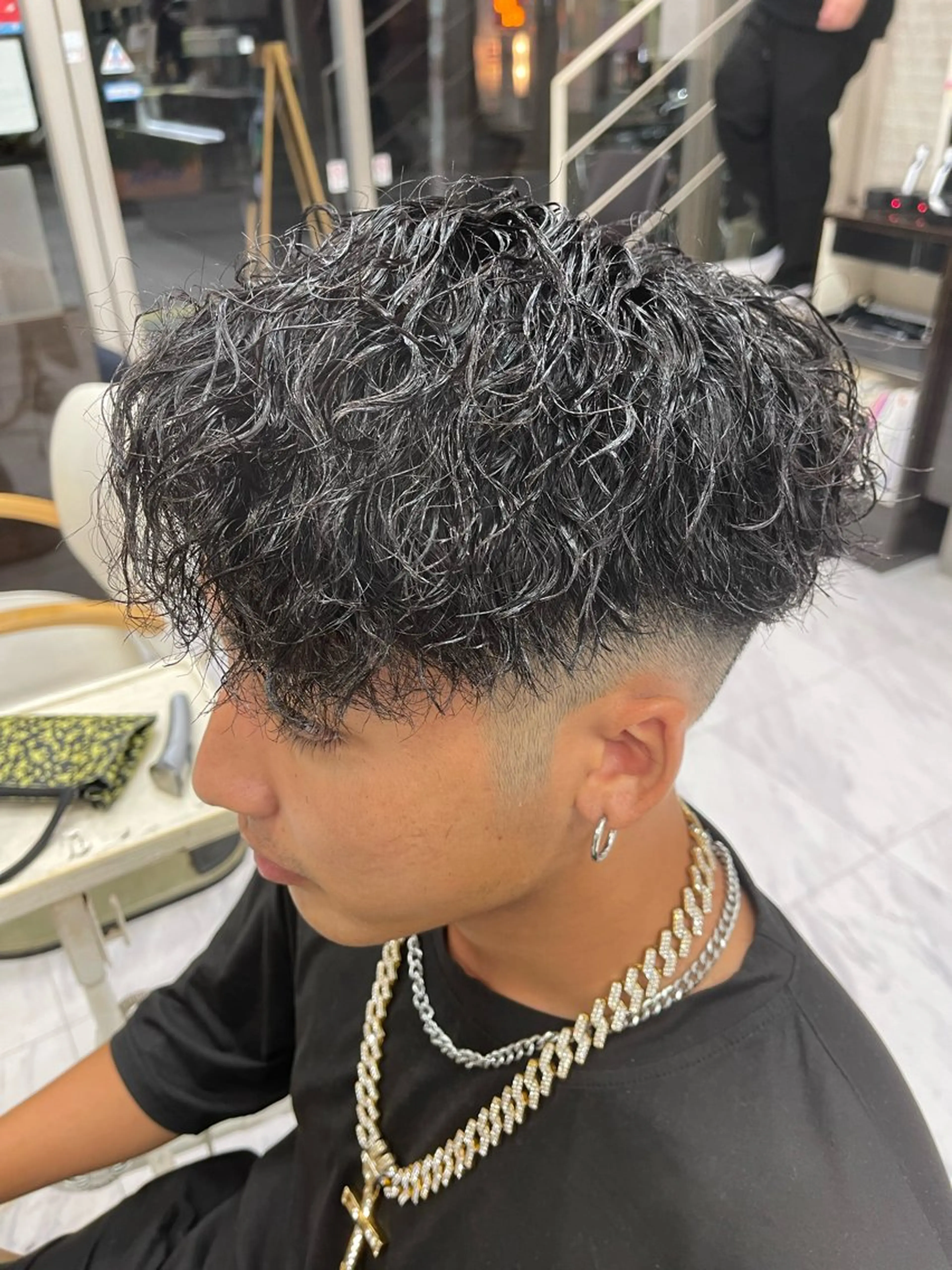 ショート パーマ メンズ メンズパーマ ツイストスパイラルパーマ スパイラルパーマ カット パーマ トリートメント 🌻メンズカット 落合諒🌻のヘアスタイル