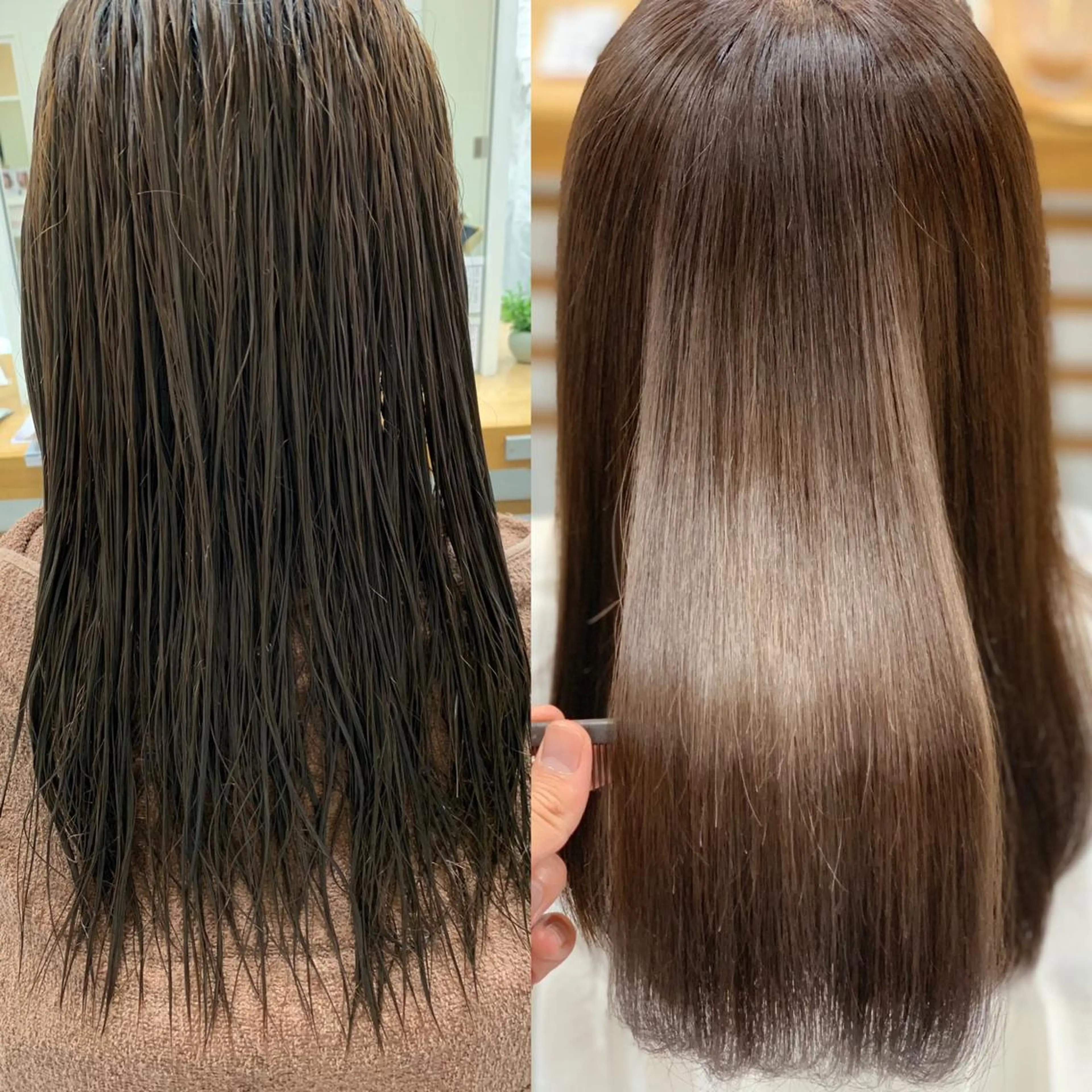 セミロング カラー ブリーチ ハイトーンカラー 髪質改善 トリートメント カット ヘアカラー トリートメント 髪質改善/縮毛矯正 /ブリーチ矯正/岡部のヘアスタイル