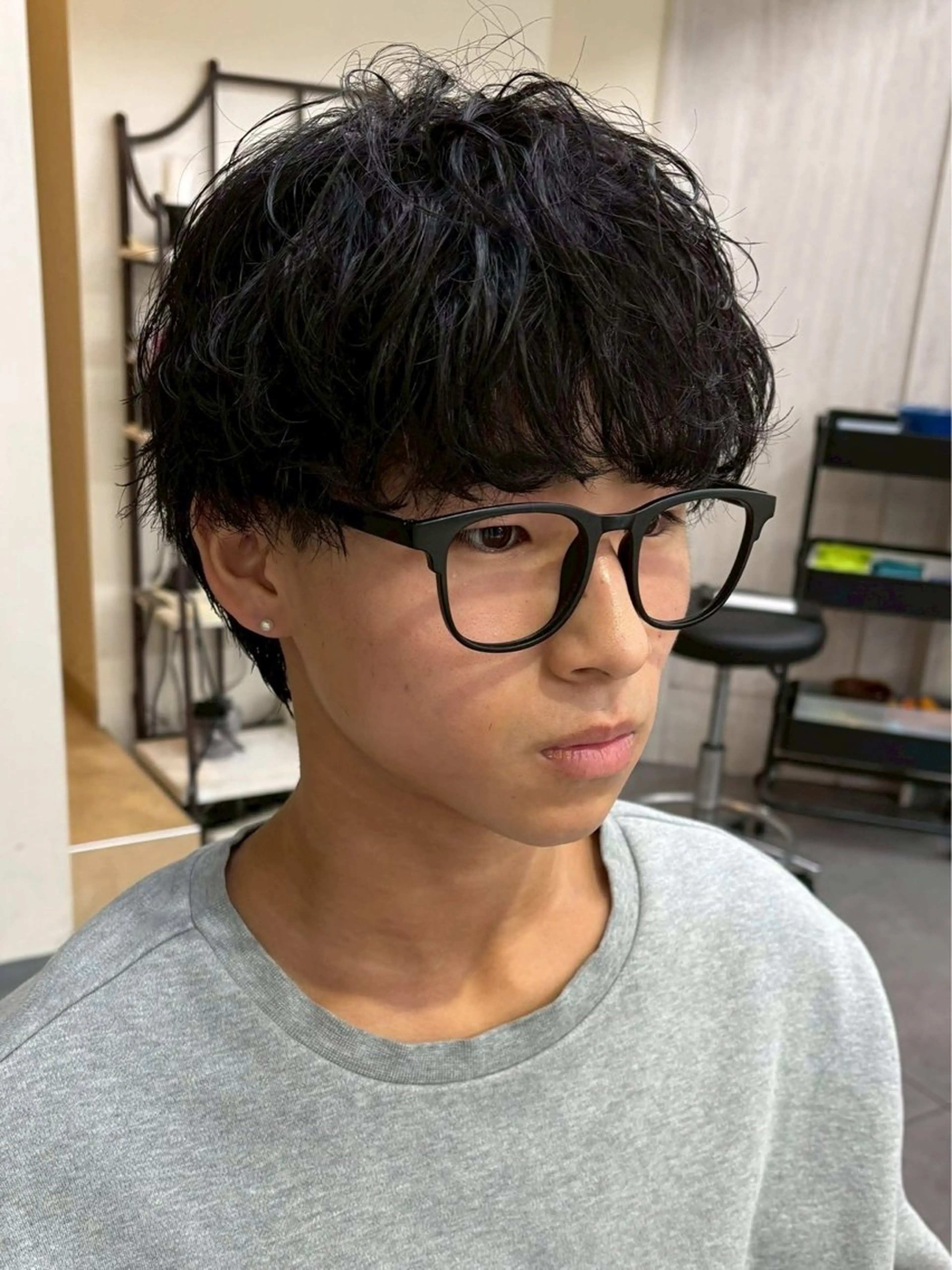 メンズ 京都駅メンズサロン マッシュのヘアスタイル