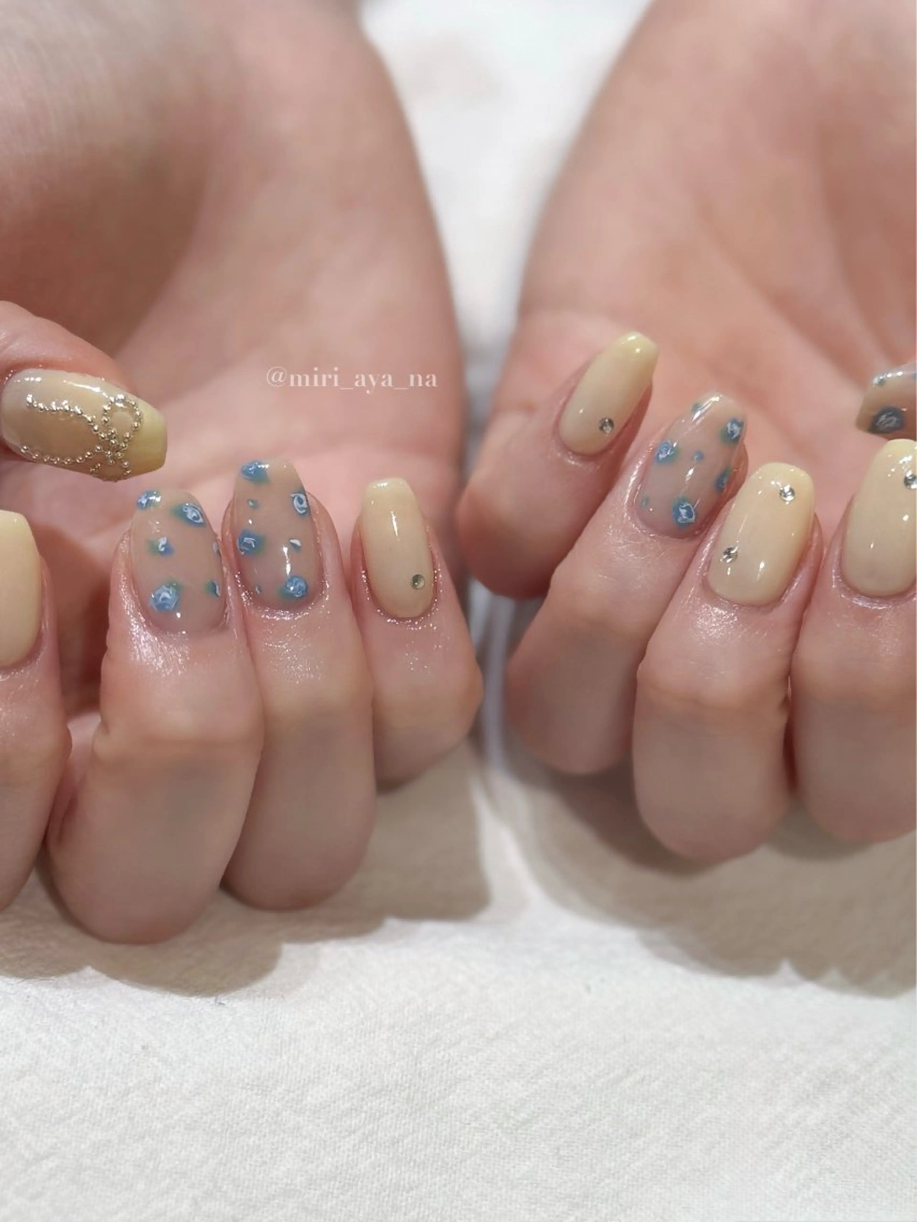 ネイル ハンドネイル 新宿代々木/ちゅるん キレイめ/miriのネイルデザイン