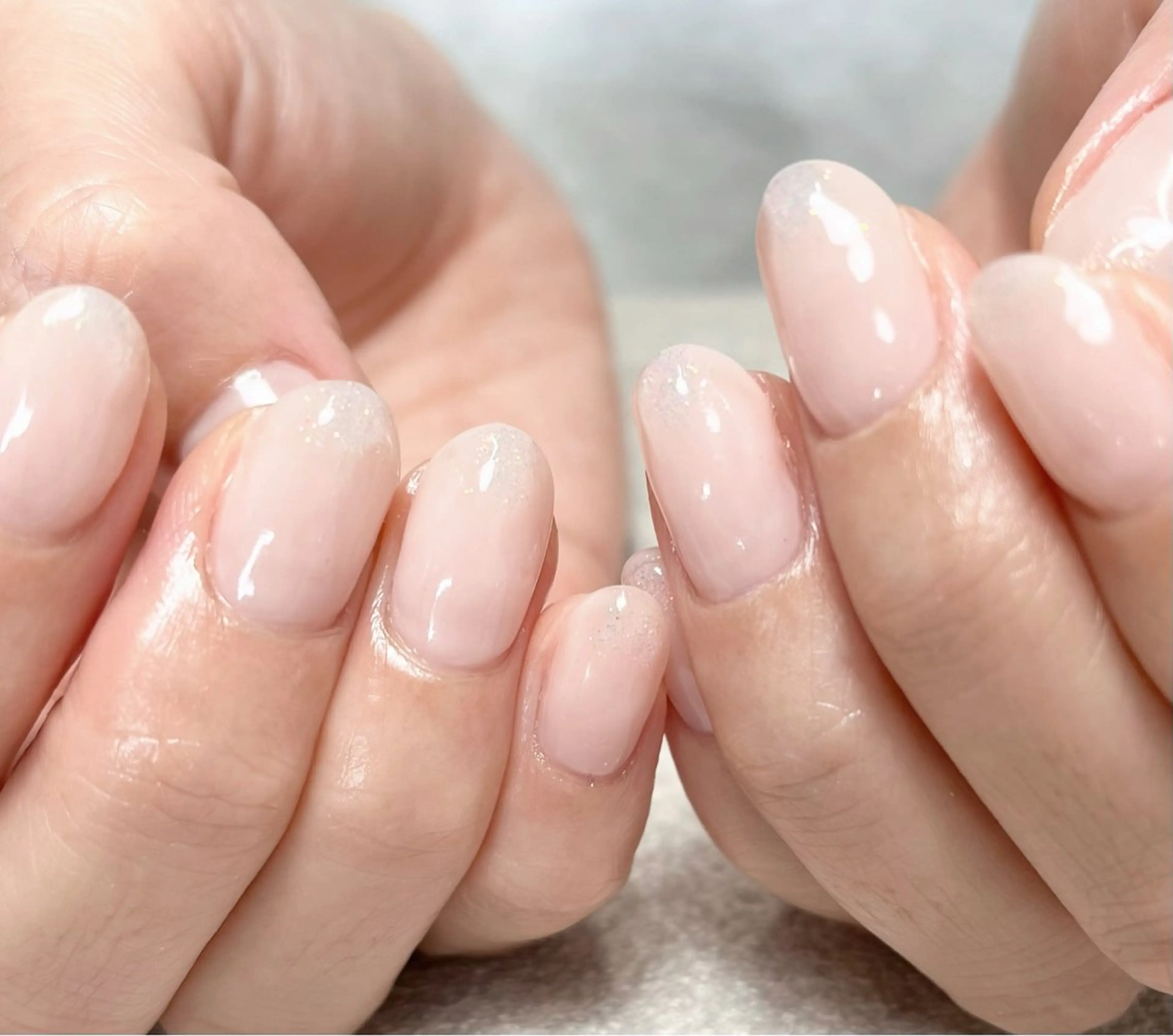 ネイル 氷ネイル・うるうるネイル ハンドネイル m.yネイル所属・S Mayuのネイルデザイン