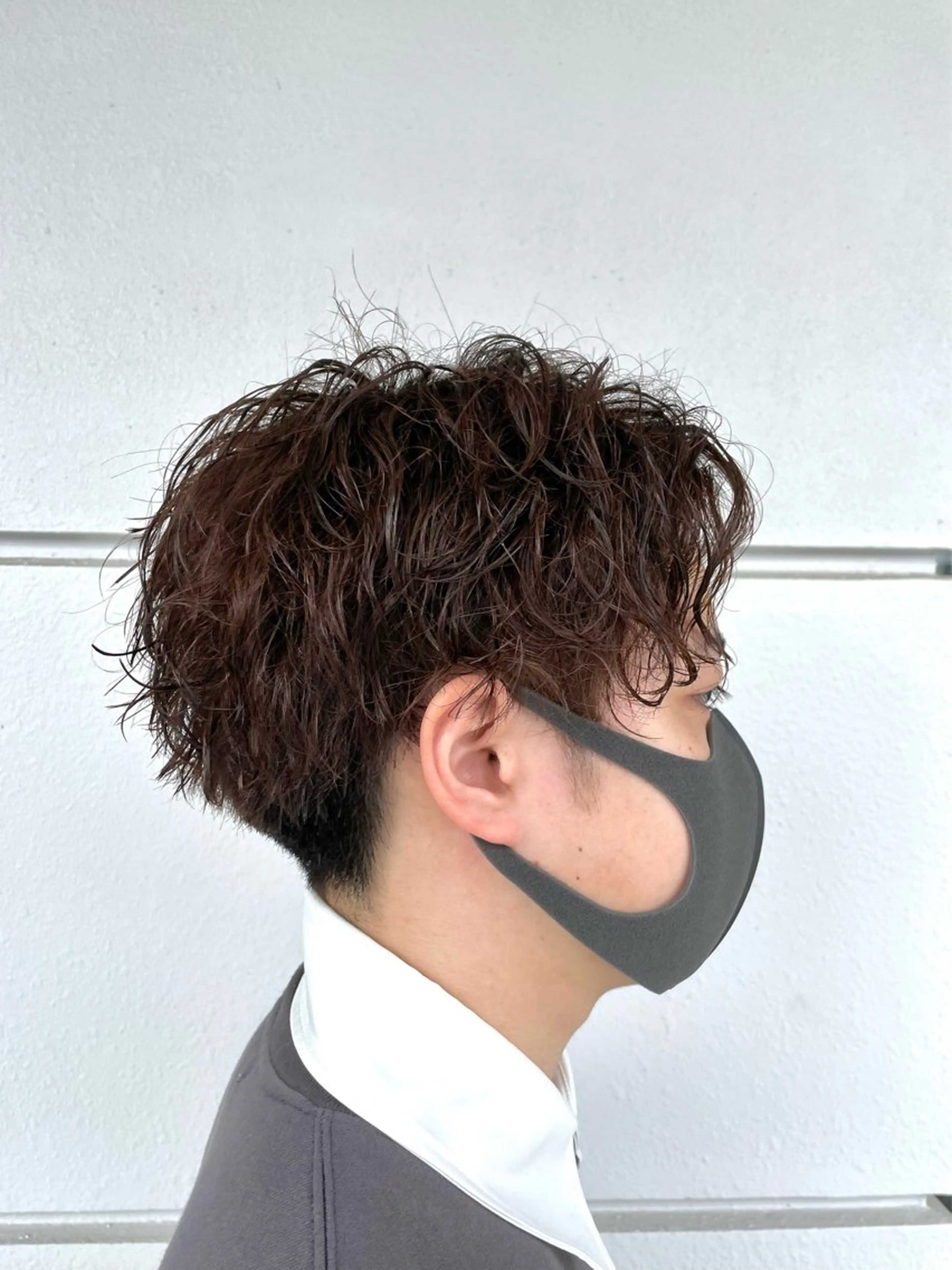 パーマ メンズ カット パーマ トリートメント 西村 れいのヘアスタイル