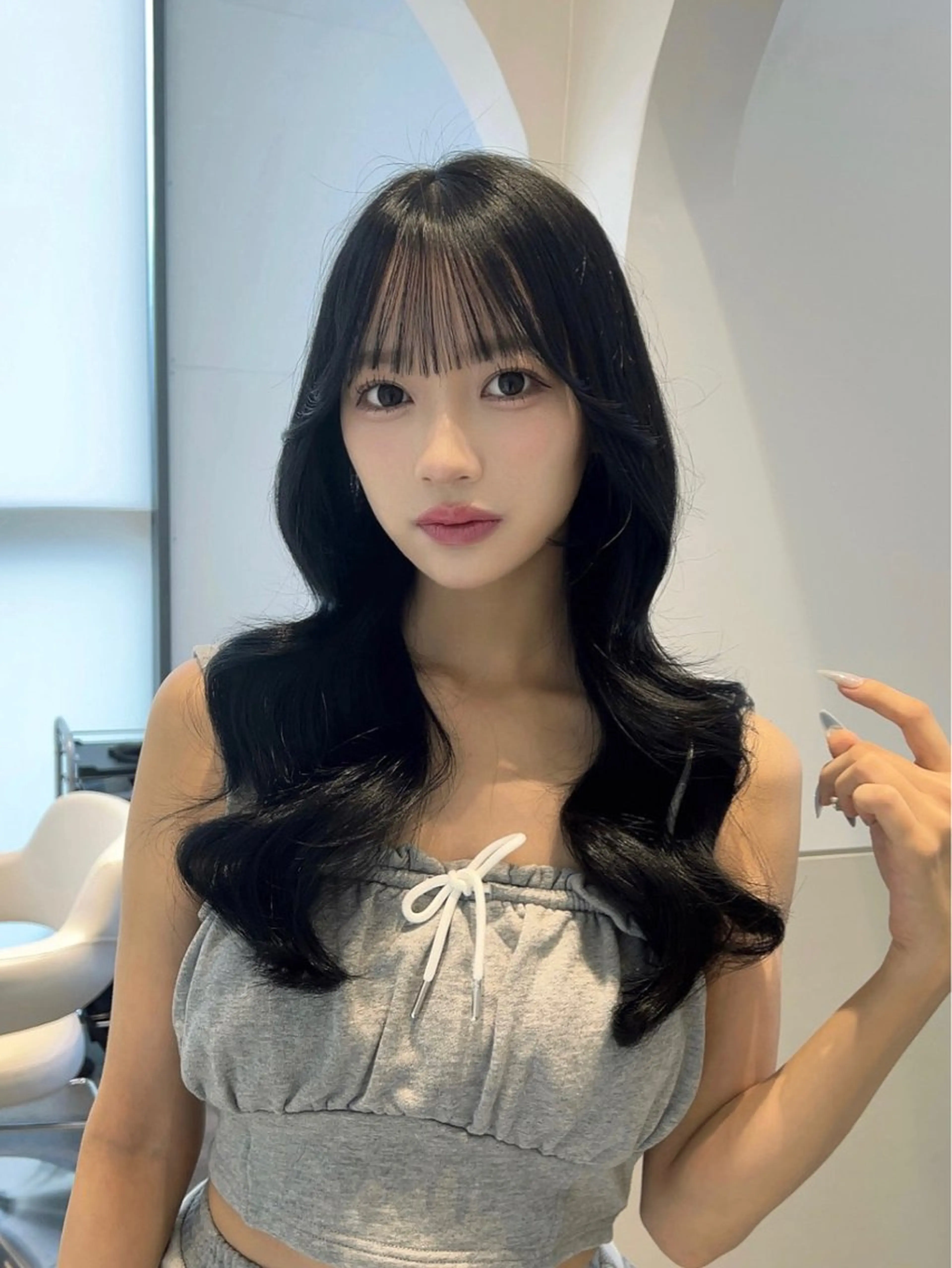 ロング カラー カット ヘアカラー トリートメント 🩷韓国ヘア/ヨシン モリ🩷Maikaのヘアスタイル