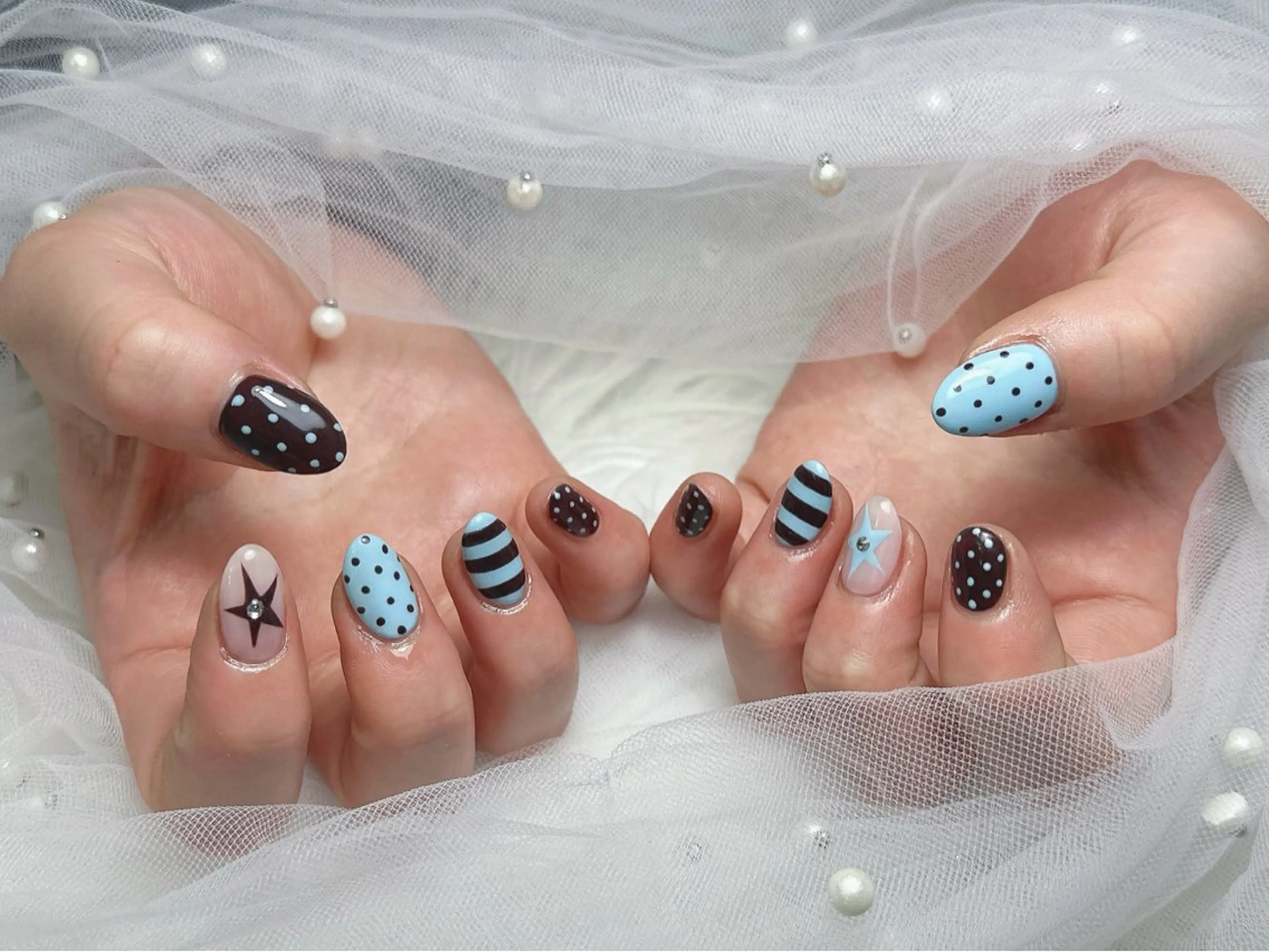 ネイル ハンドネイル Eclat〔ｴｸﾗ〕 MOEKA𝜗𝜚*のネイルデザイン