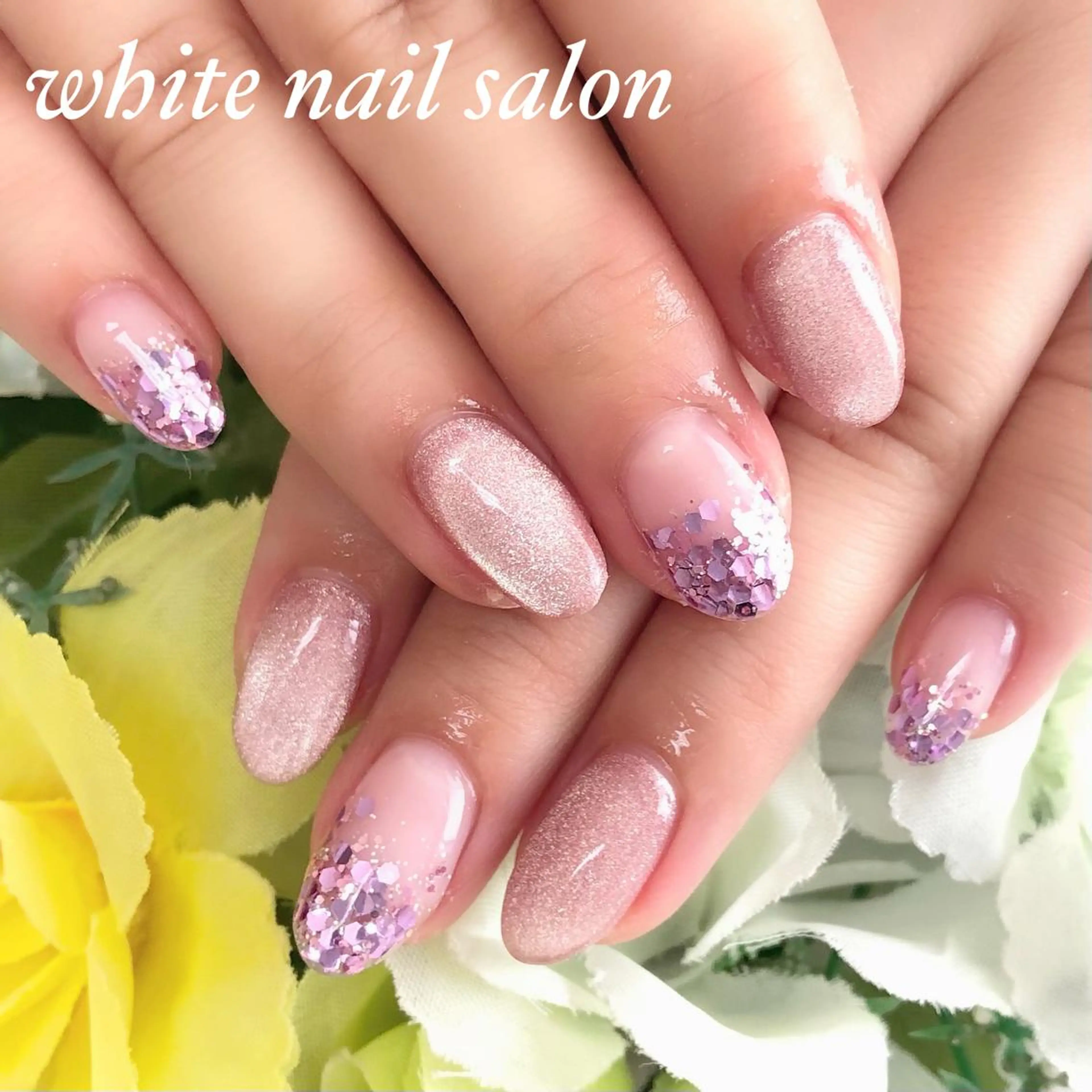 ネイル アートネイル フレンチネイル ジェルネイル ハードジェル 持ち込み ハンドネイル white nail salonのネイルデザイン