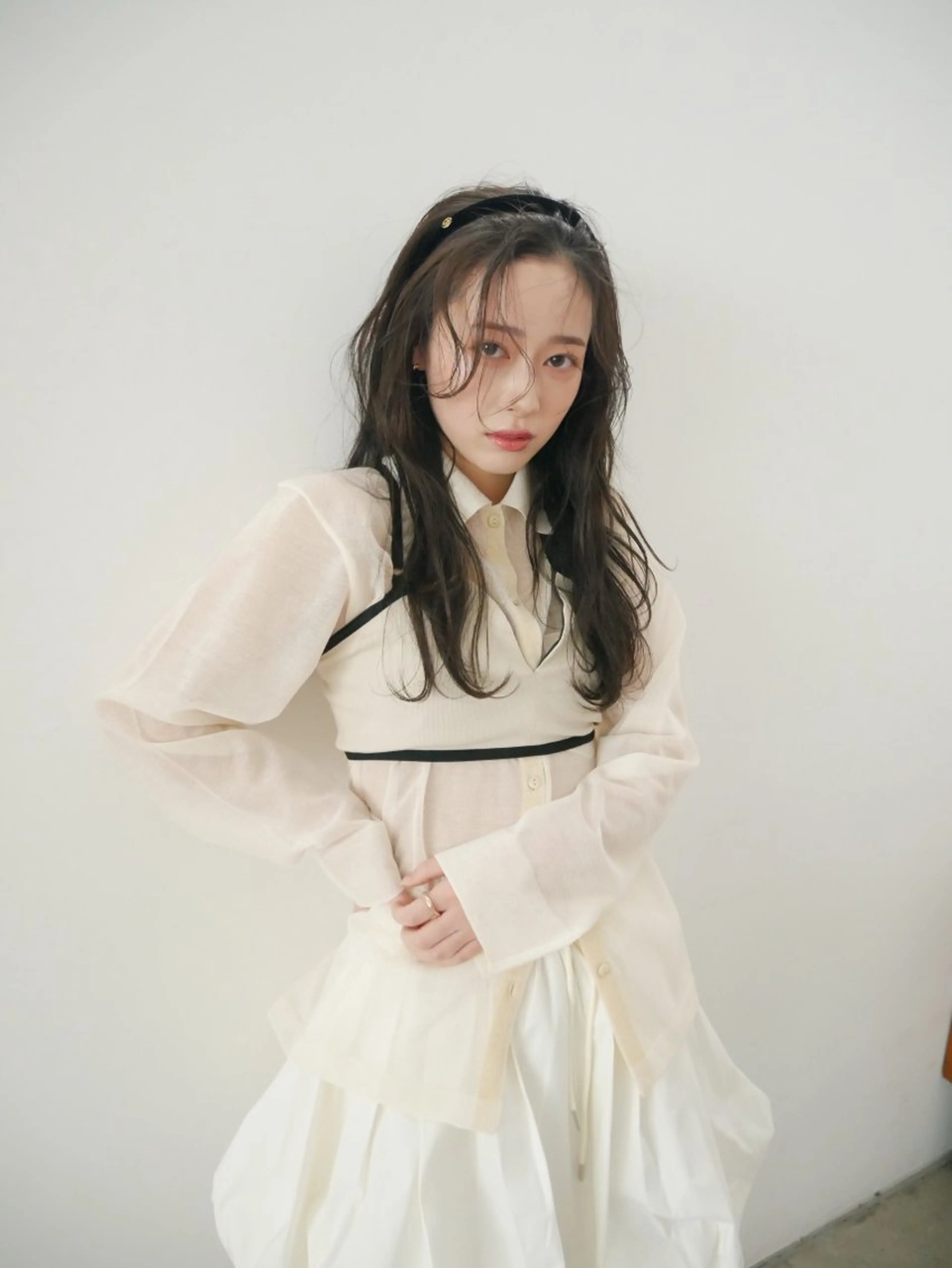 ロング カラー ヘアカラー 森田遥奈/透明感カラ ー/似合わせカットのヘアスタイル