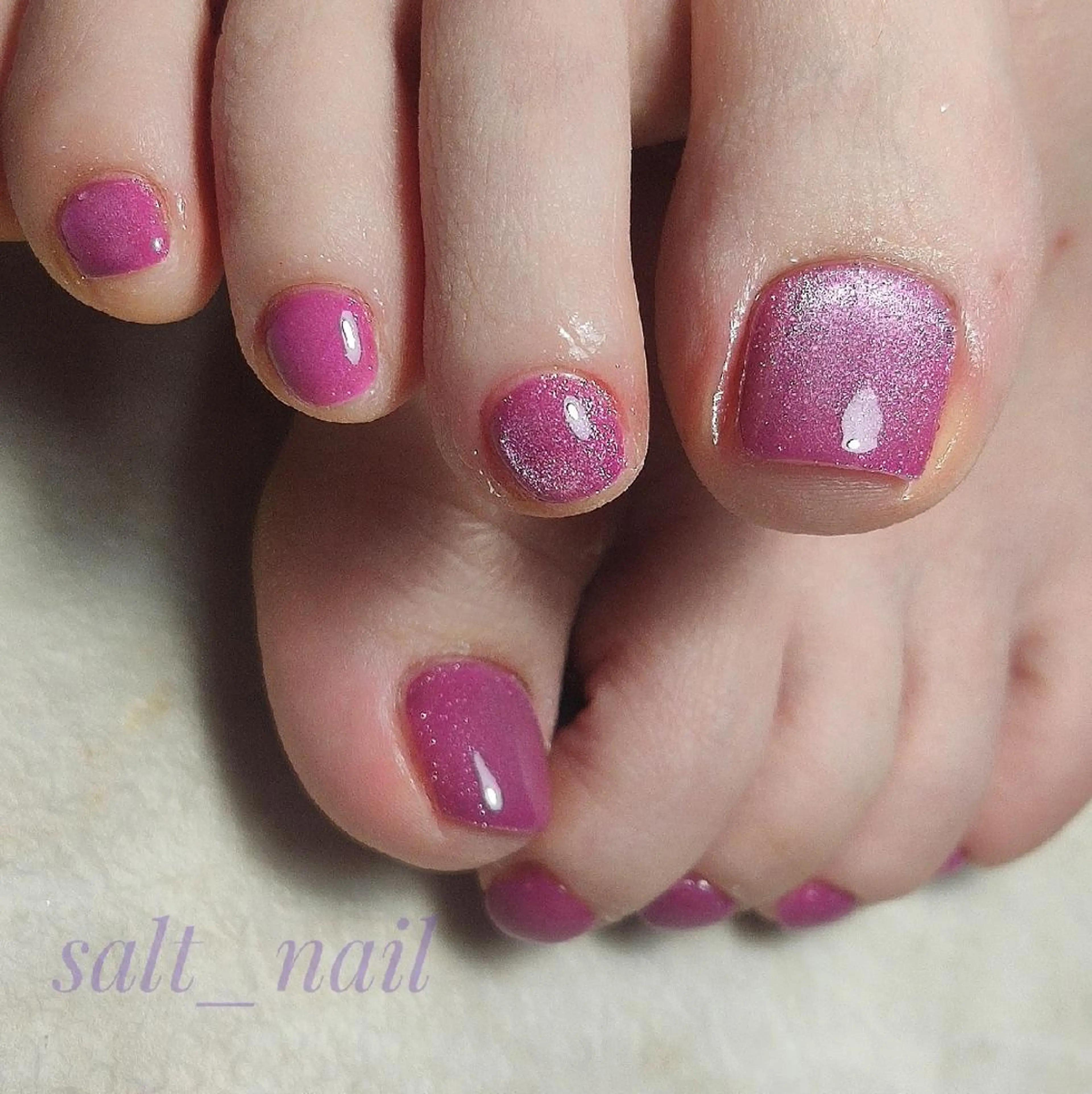 ネイル マグネットネイル フットネイル 個人サロン saltnailのネイルデザイン