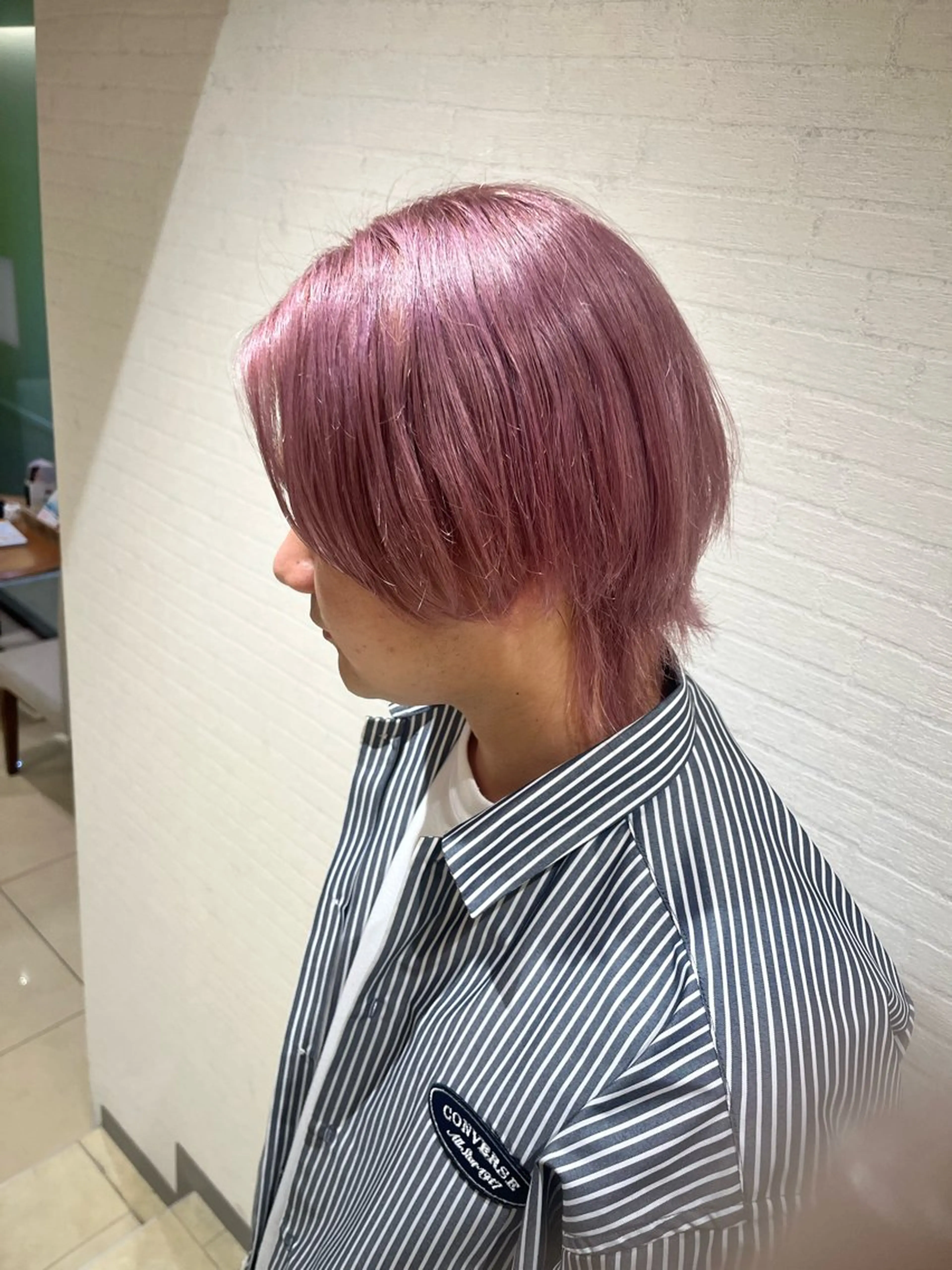 ショート カラー ブリーチ ピンクカラー ヘアカラー ハイトーンカラー🎀 はなえのヘアスタイル