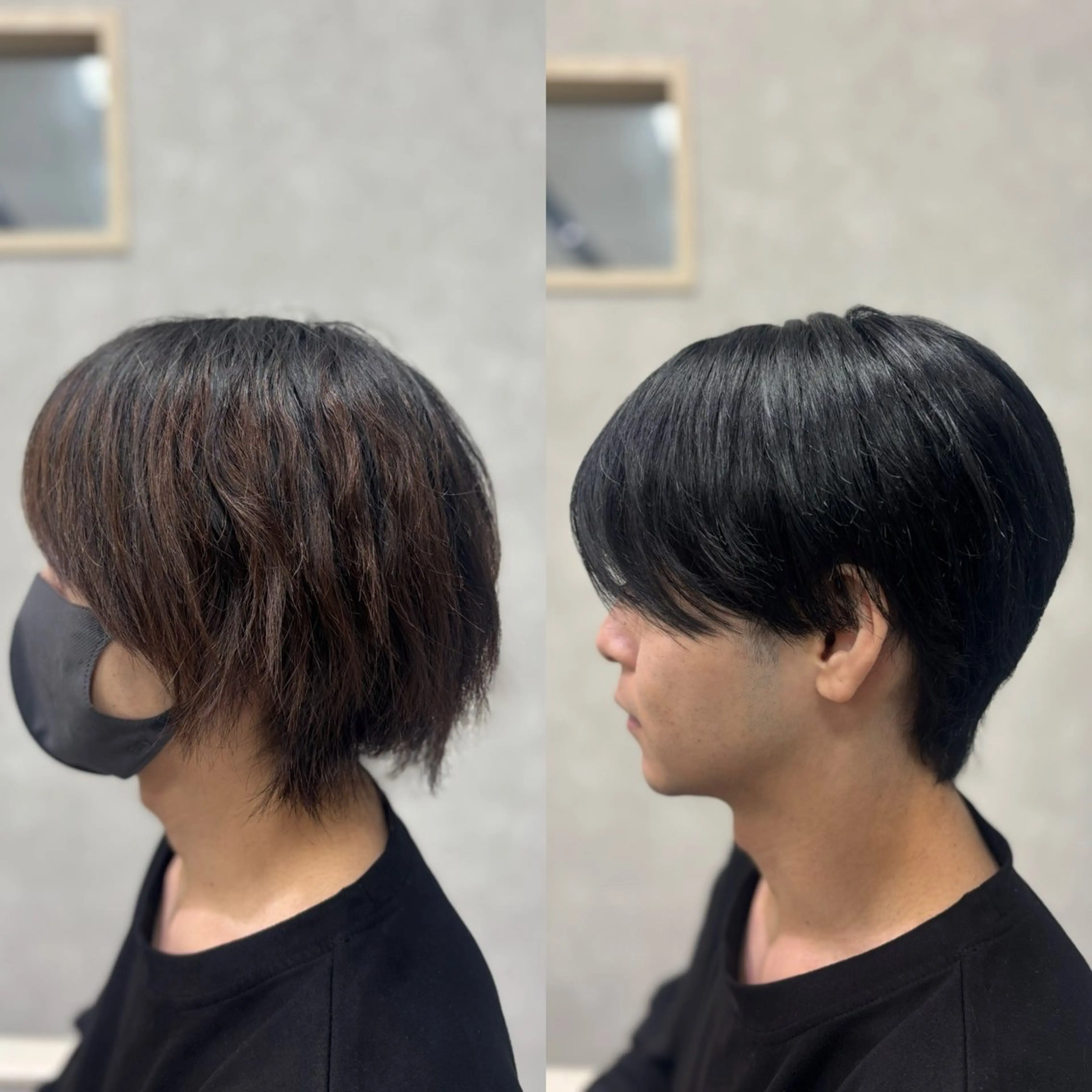 ショート カラー メンズ カット ヘアカラー メンズ特化韓国風 パーマスタイル/りんのヘアスタイル