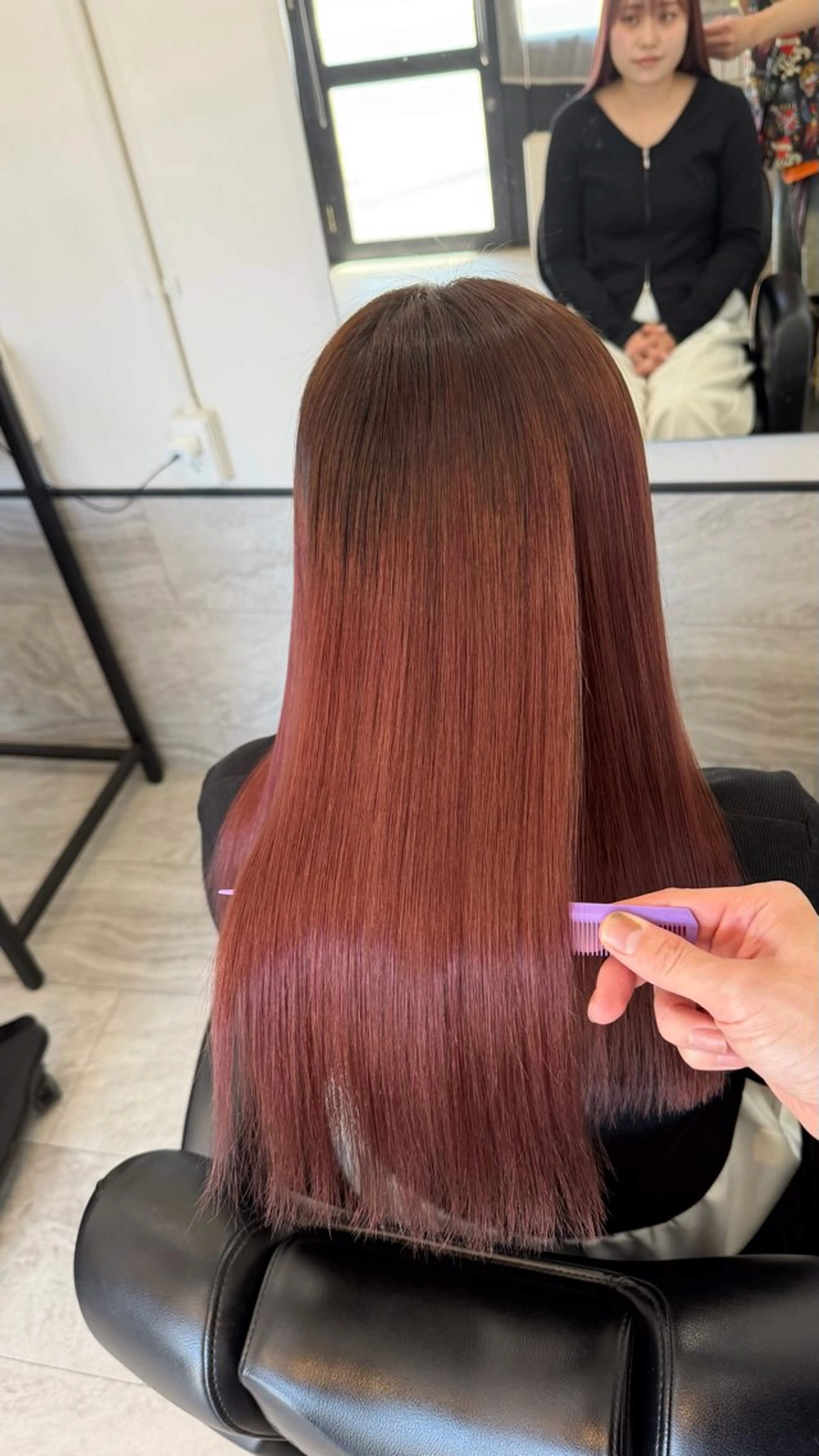 ロング パーマ 酸性ストレート ストレートパーマ カット 縮毛矯正 ブリーチ/髪質改善/ メンズ/ KOKIのヘアスタイル