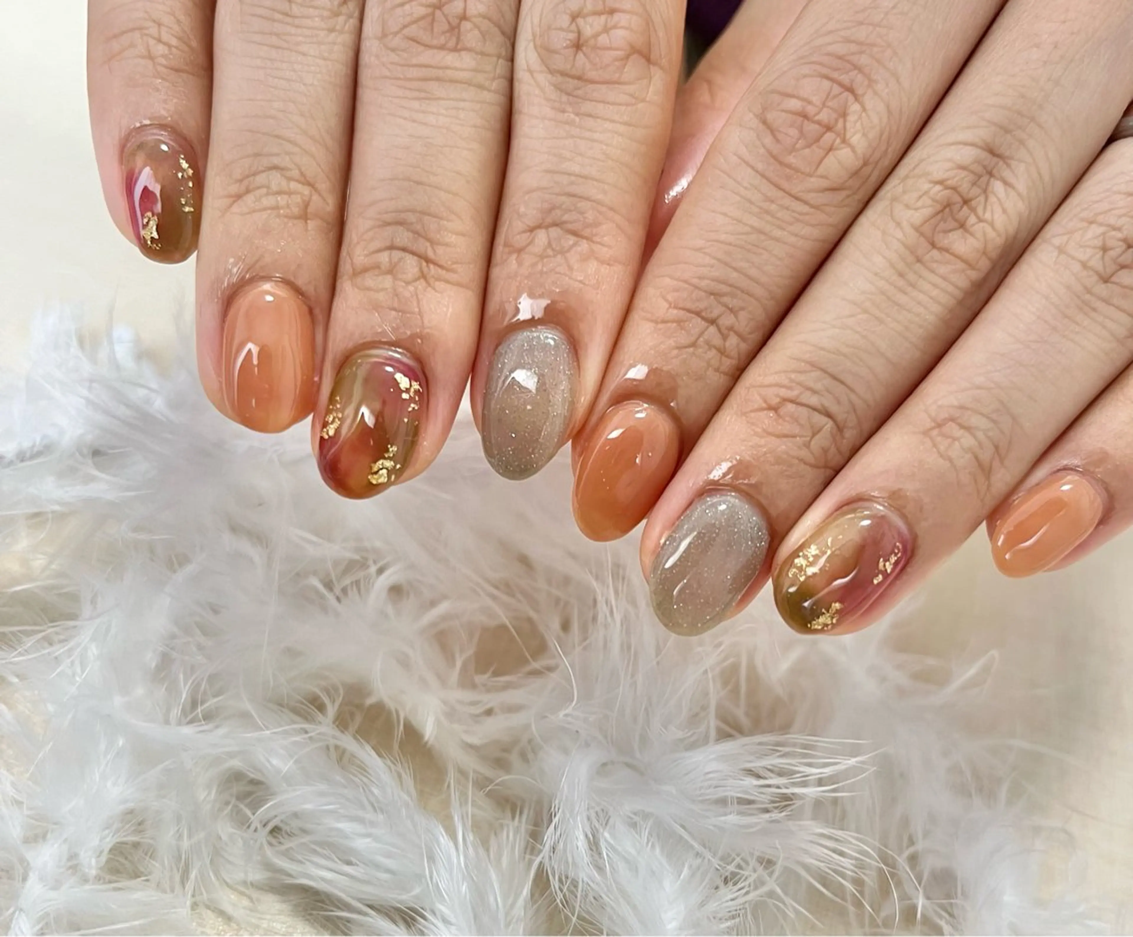 ネイル ニュアンスネイル ハンドネイル わたなべ さやかのネイルデザイン