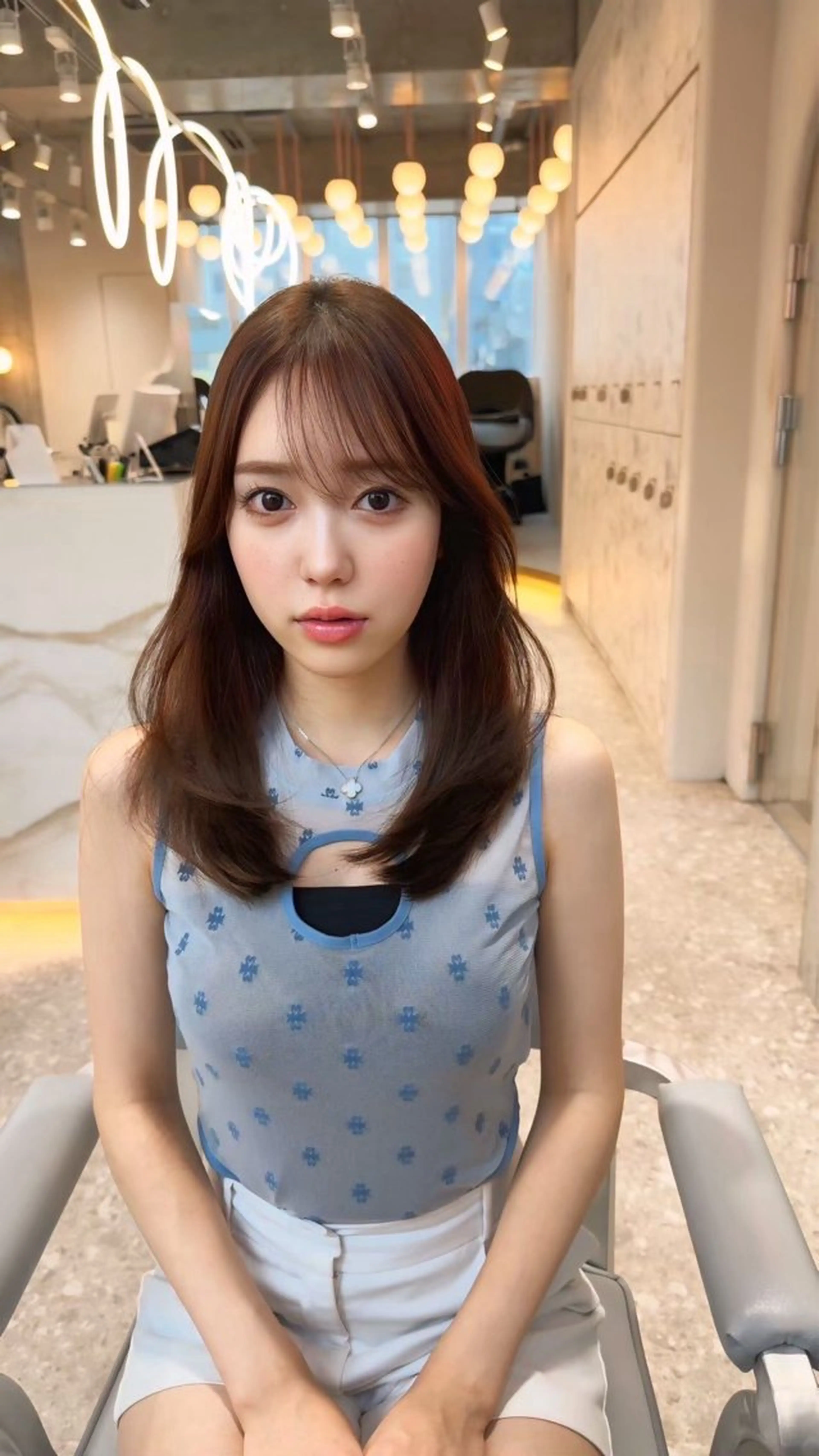 セミロング カラー カット ヘアカラー トリートメント Sea  by Lond所属・新宿/髪質改善/ボブ 韓国レイヤー大重聖斗のヘアスタイル