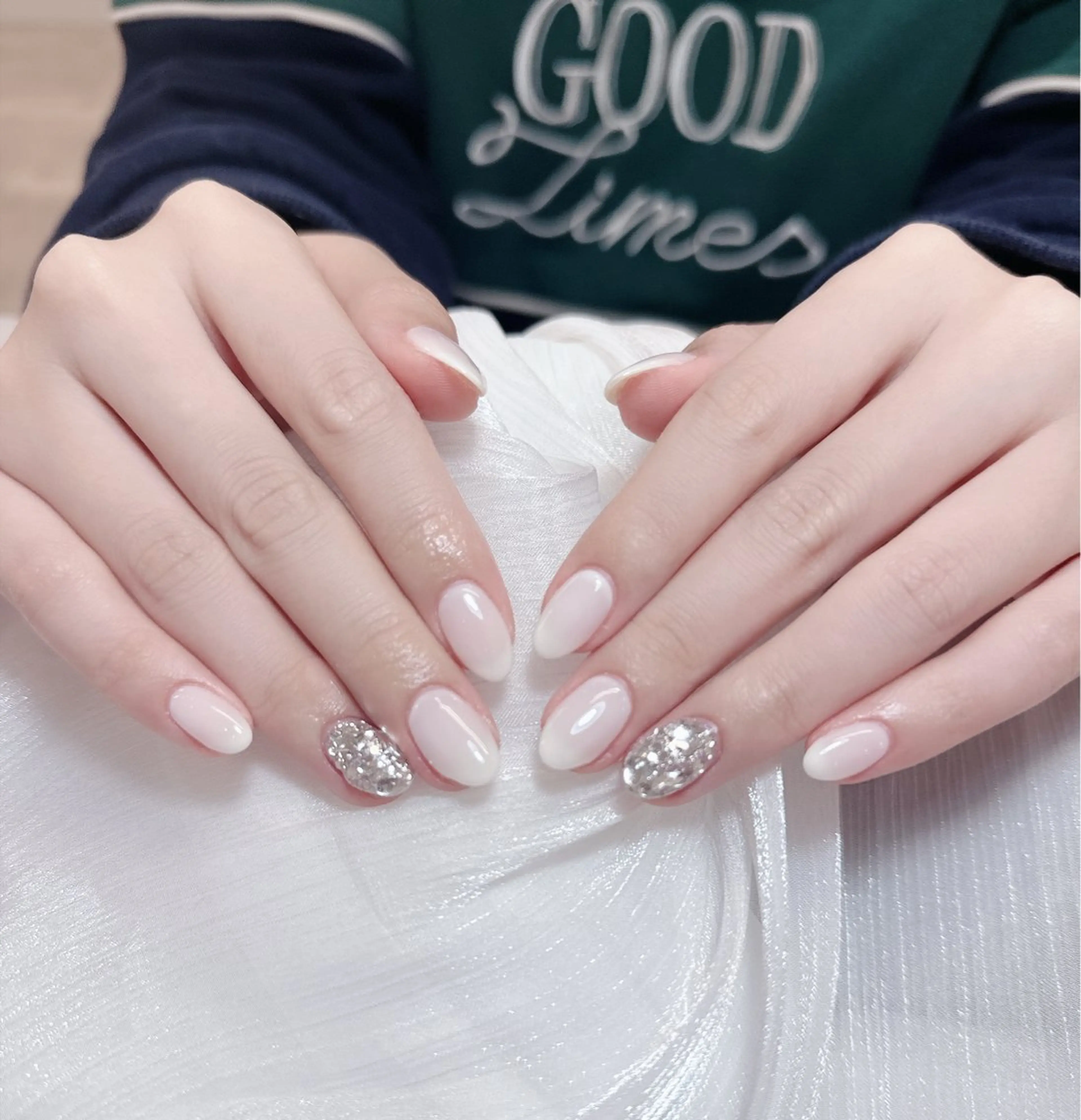 ネイル チークネイル フレンチネイル グラデーション キラキラネイル 韓国ネイル 陳 rinaのネイルデザイン