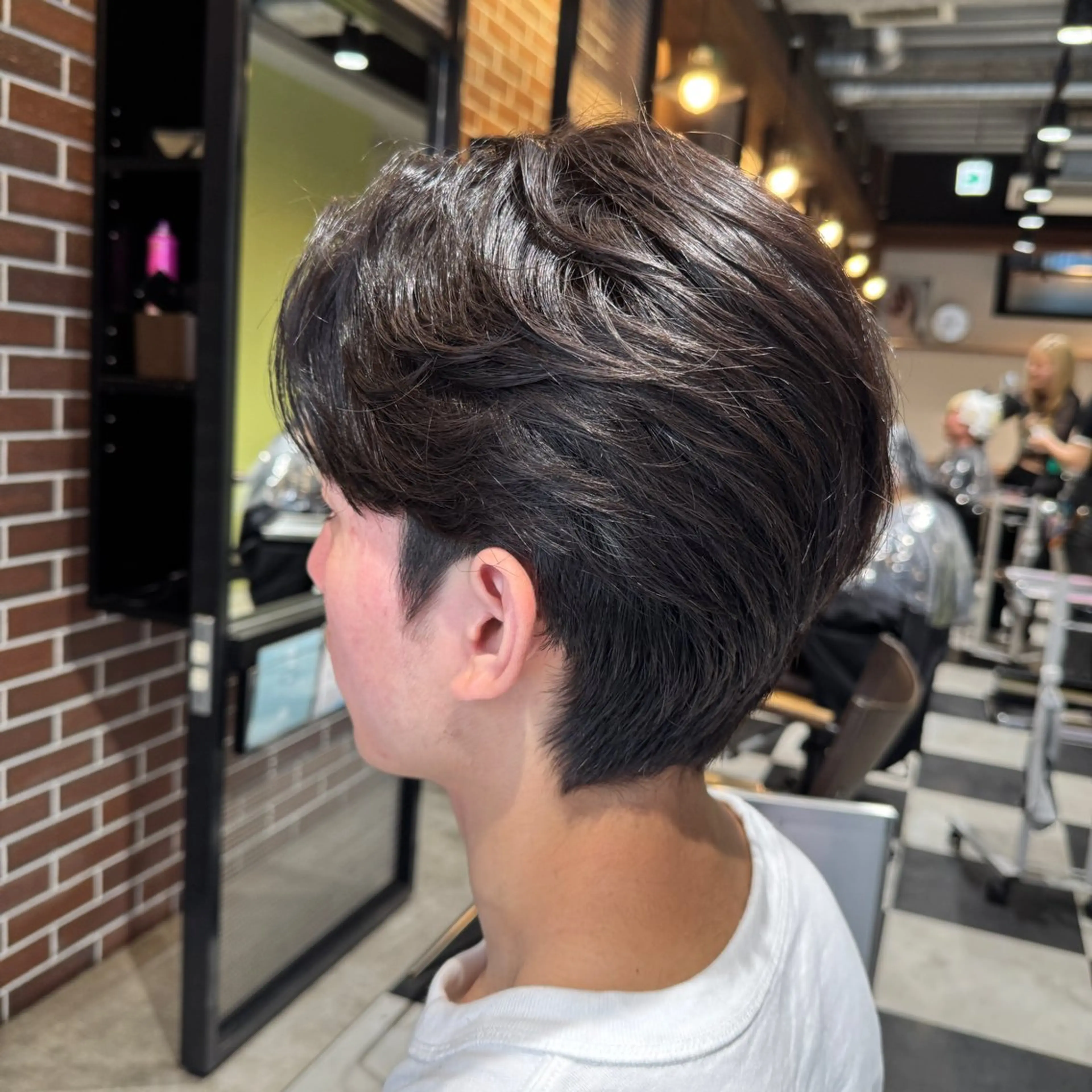 ミディアム パーマ メンズ 髪質改善 カット 縮毛矯正 メンズミディアム☁️ ✨ナチュラル/下村迅のヘアスタイル