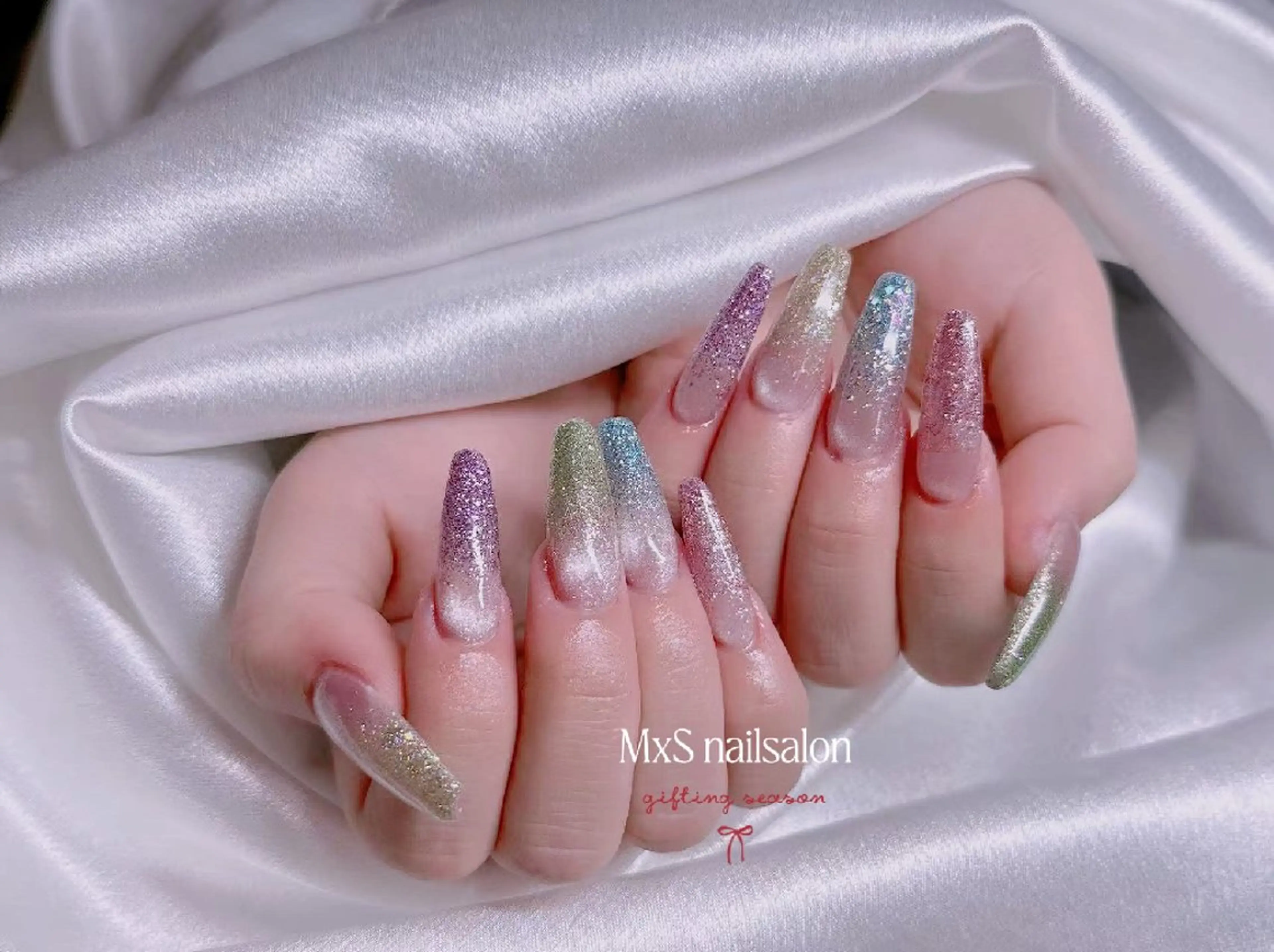 ネイル ジェルネイル 韓国ネイル マグネットネイル パラジェル ワンホンネイル ハンドネイル ハンドケア M×S Nail みなのネイルデザイン