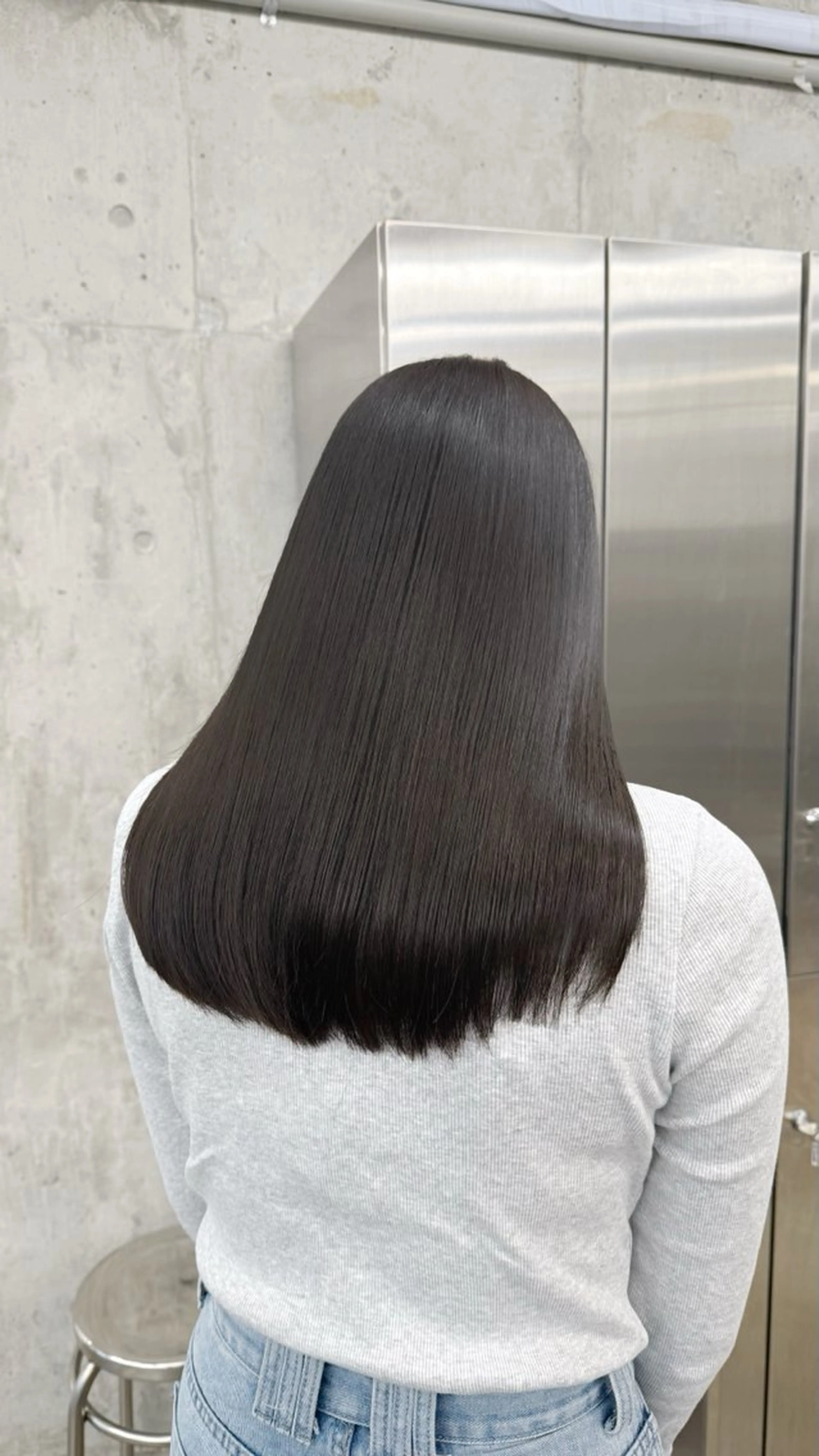 セミロング カラー 透明感カラー グレージュ カット ヘアカラー トリートメント 高橋大樹/グレージュ 透明感/髪質改善のヘアスタイル