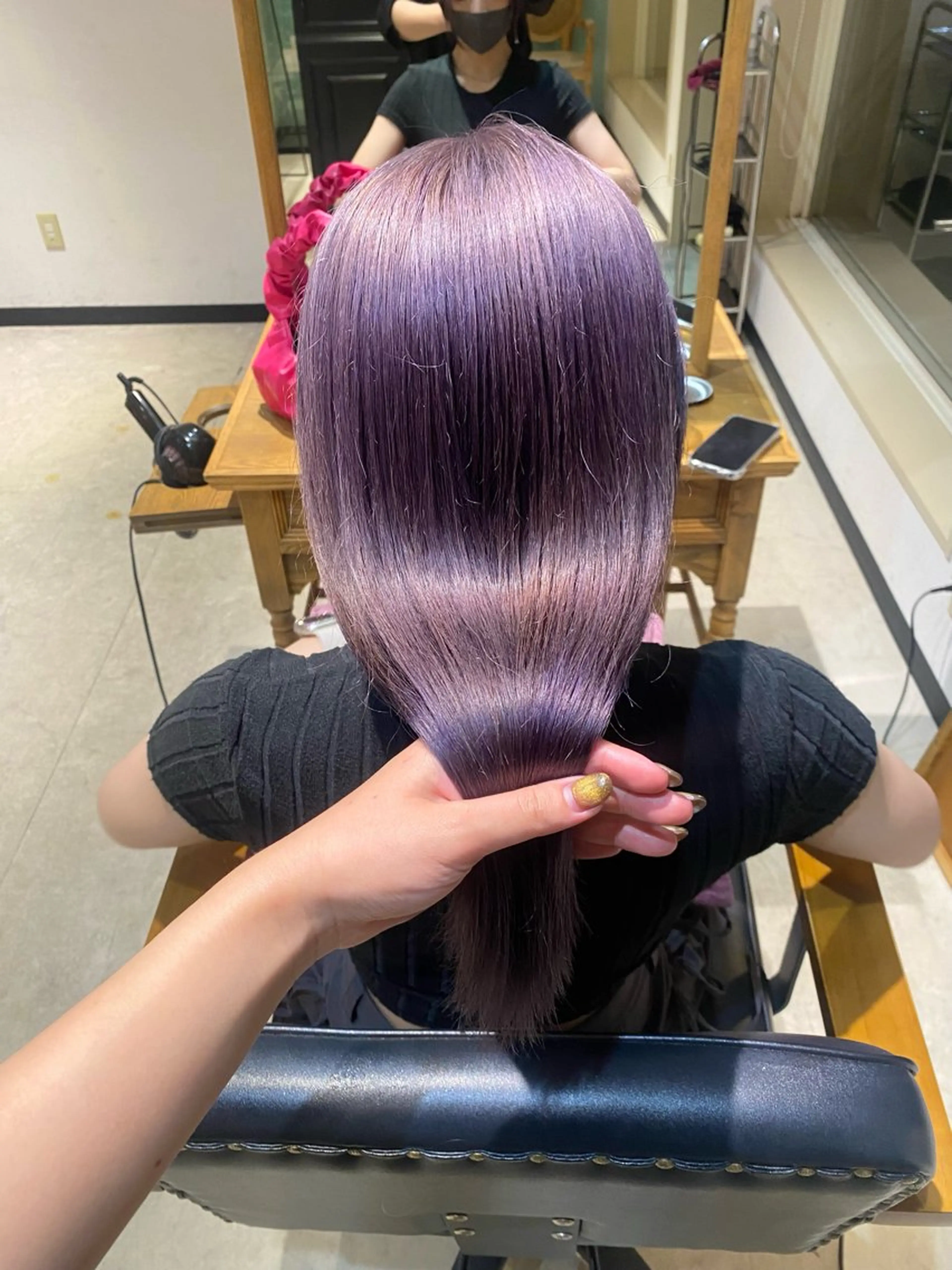 カラー ラベンダーカラー MATTY azusaのヘアスタイル