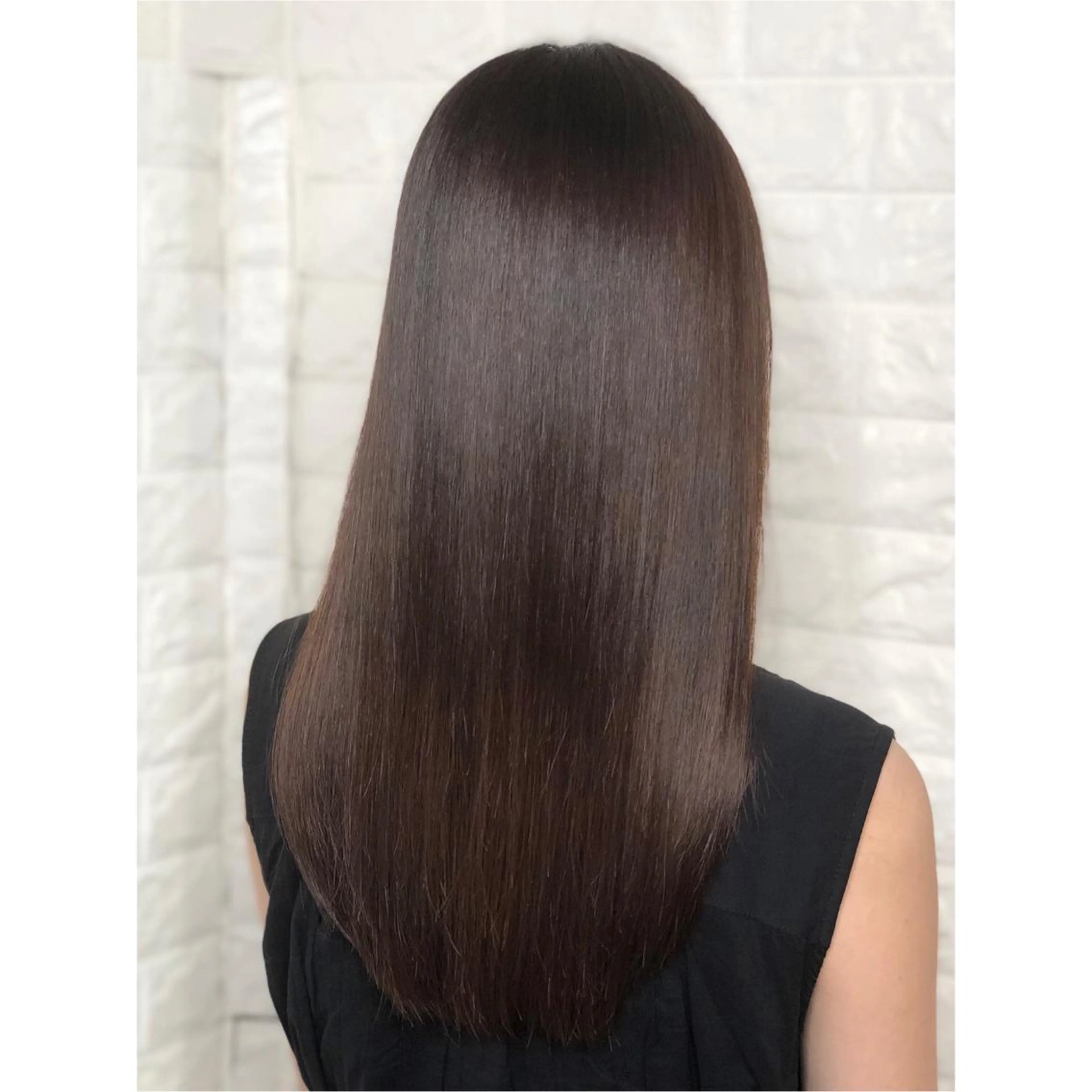セミロング カラー ブラウンカラー ナチュラルブラウン 髪質改善 ヘアカラー トリートメント 髪質改善特化KIZU /艶髪研究（京都）のヘアスタイル