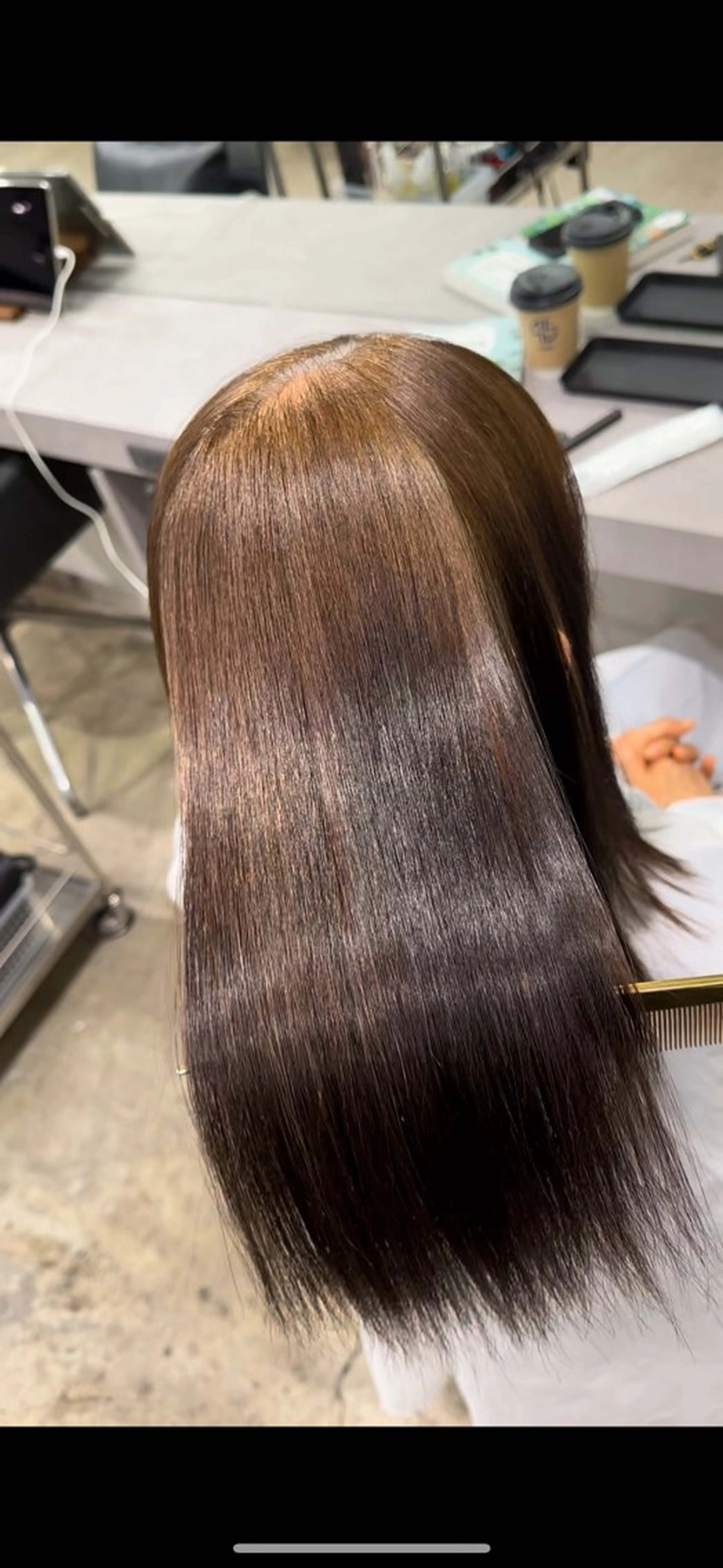 ロング 縮毛矯正 年齢悩みを全て解消/ 白髪と癖毛　松本雄光のヘアスタイル