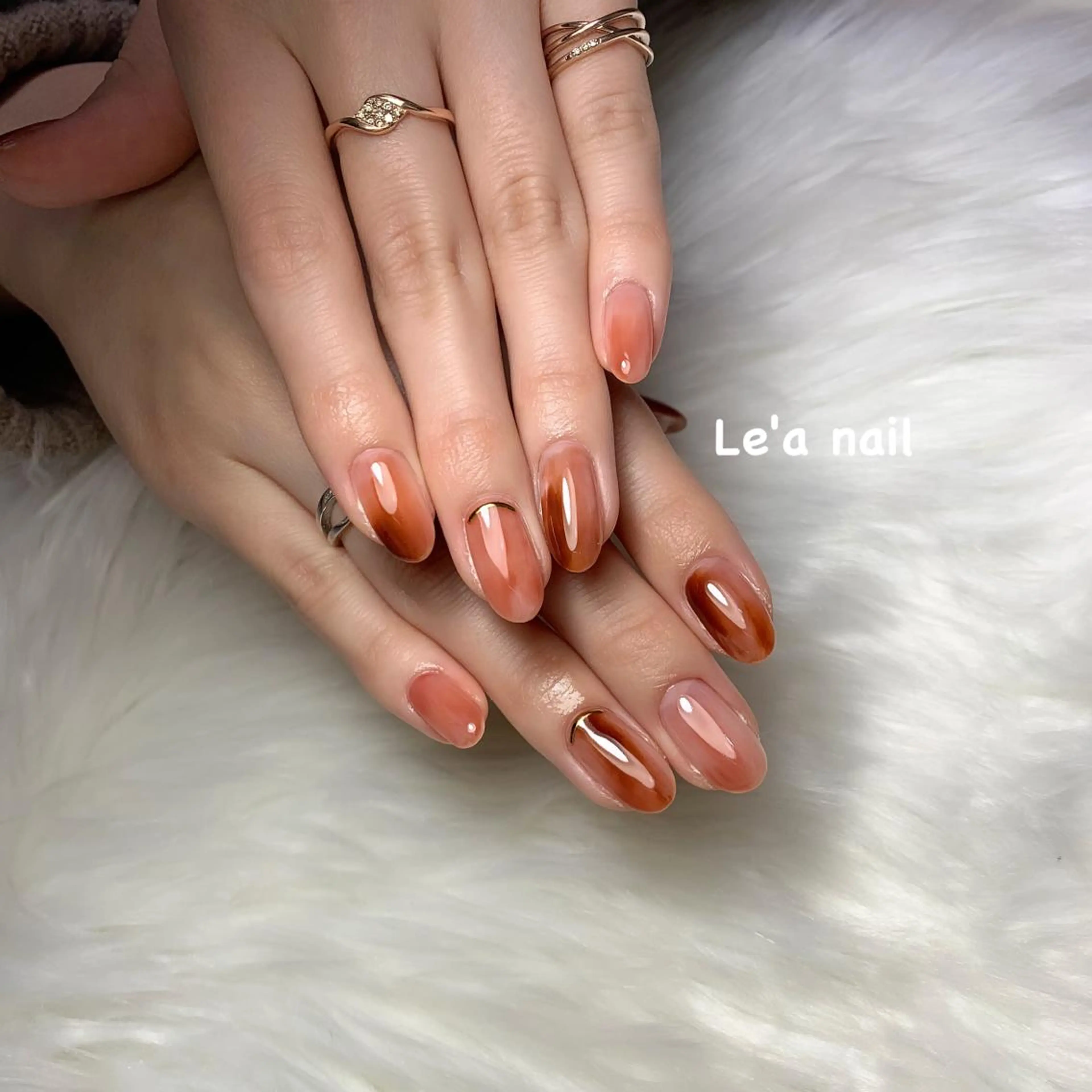 ネイル ニュアンスネイル 'mm  (ミリ) ＭＡＮＡＭＩのネイルデザイン