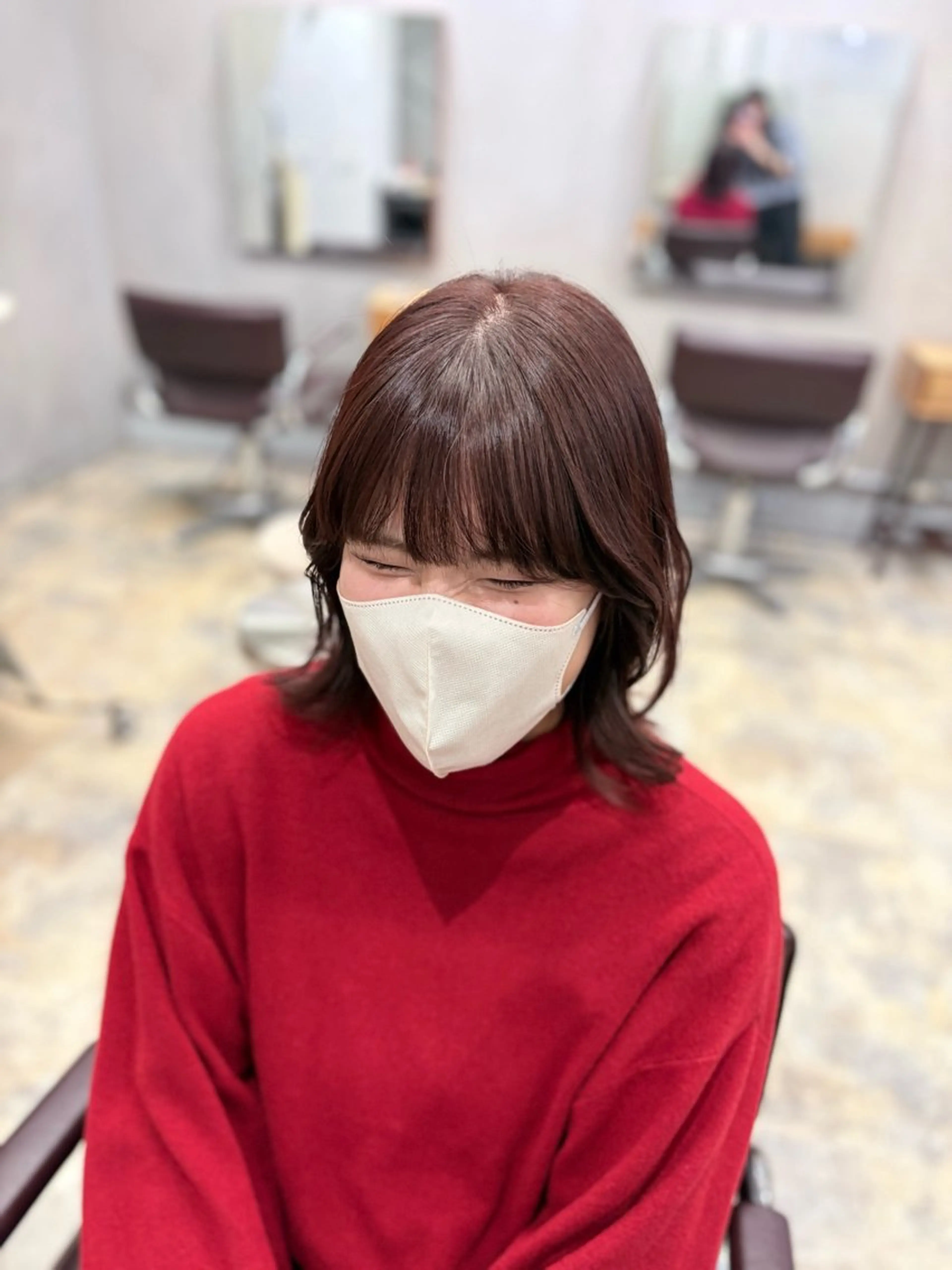 ミディアム カット ヘアカラー 寺下 璃桜のヘアスタイル