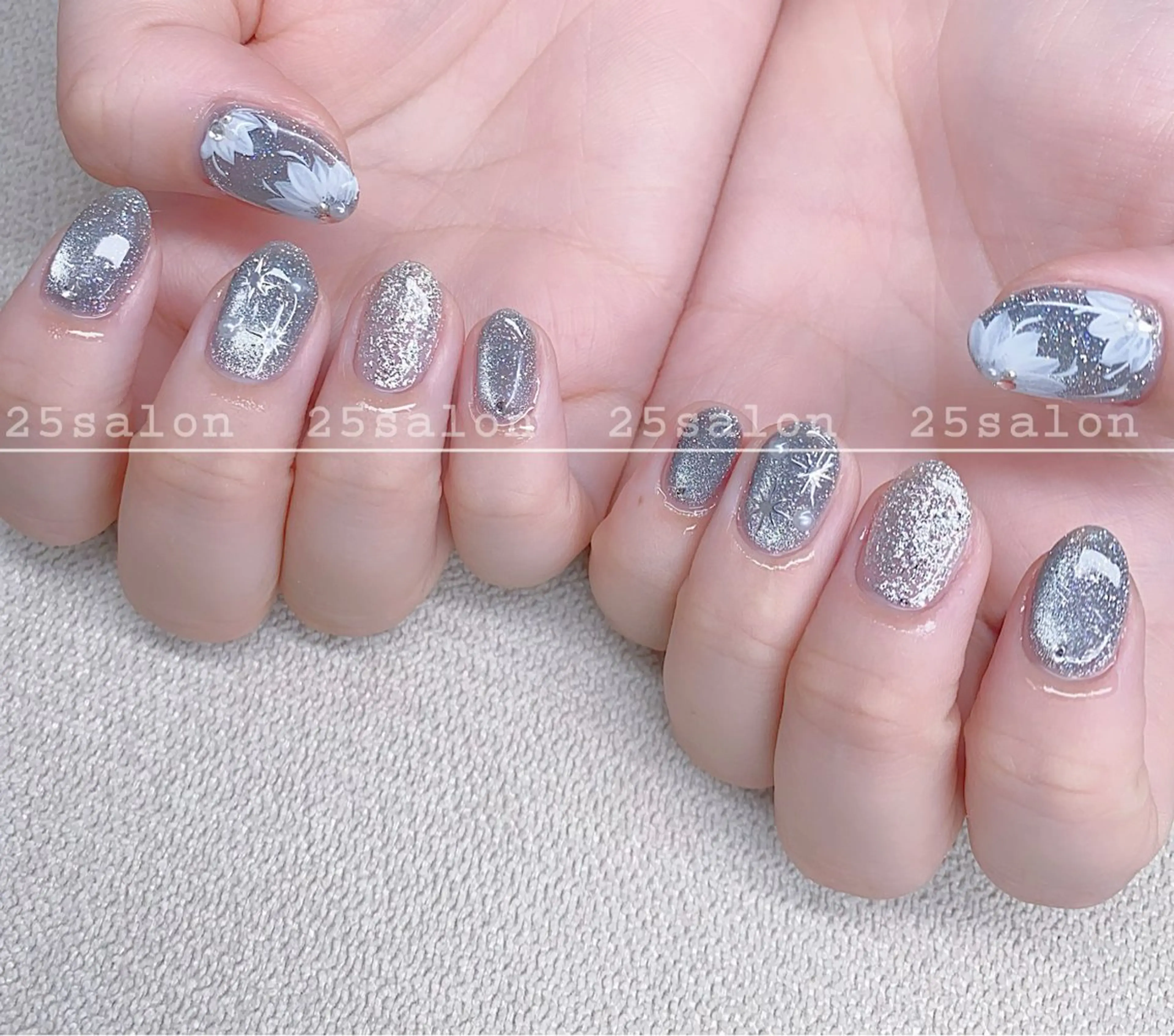 ネイル ジェルネイル 韓国ネイル ニュアンスネイル パラジェル ワンホンネイル 2 5のマツエク・マツパデザイン