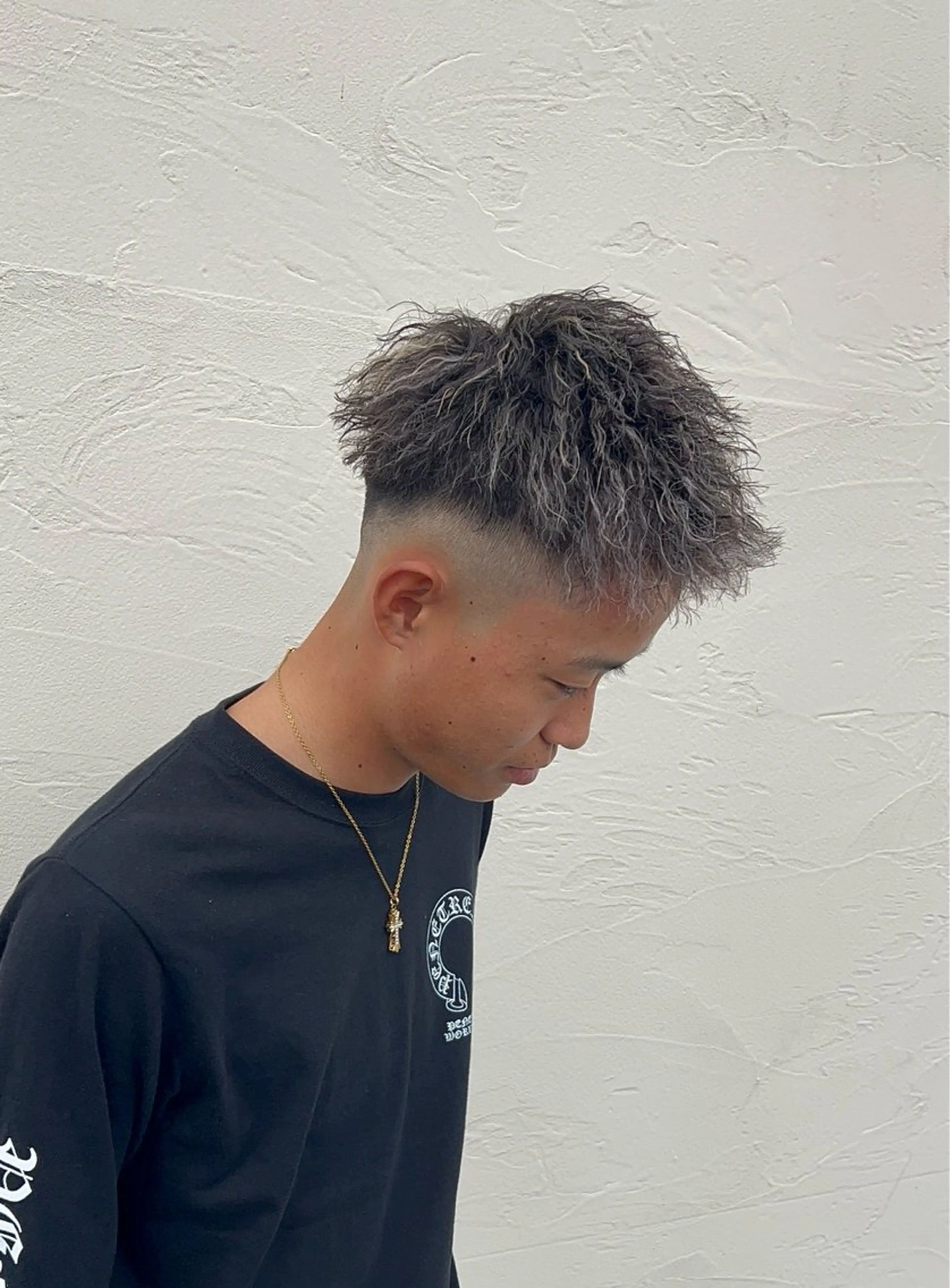 【平日限定】メンズカット（フェード可）＋メッシュキャップブリーチ＋パーマ（お好なパーマ）の写真