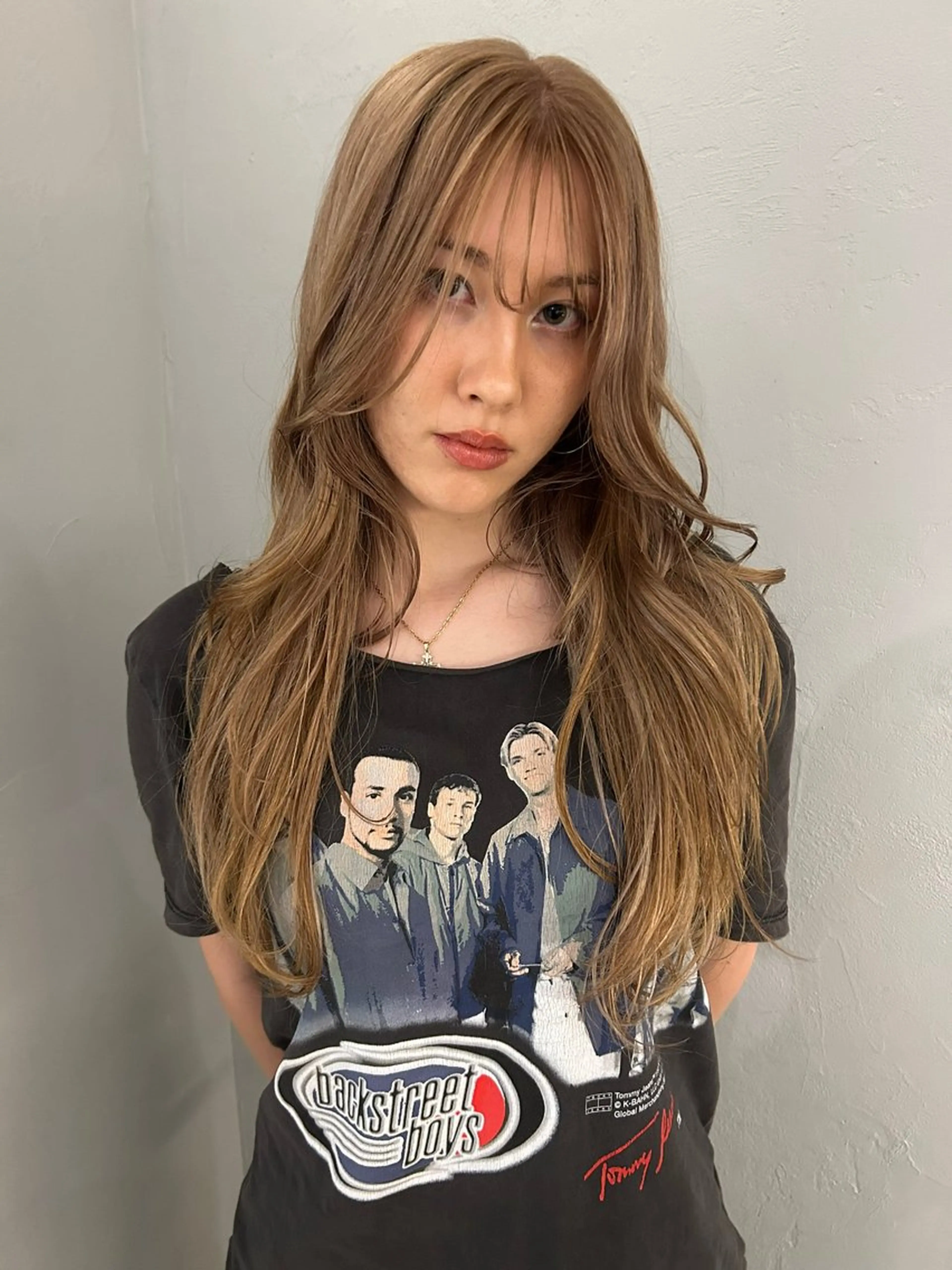 ロング カラー ヘアカラー トリートメント ケアパーマ/ケアブリ ーチdaisukeのヘアスタイル