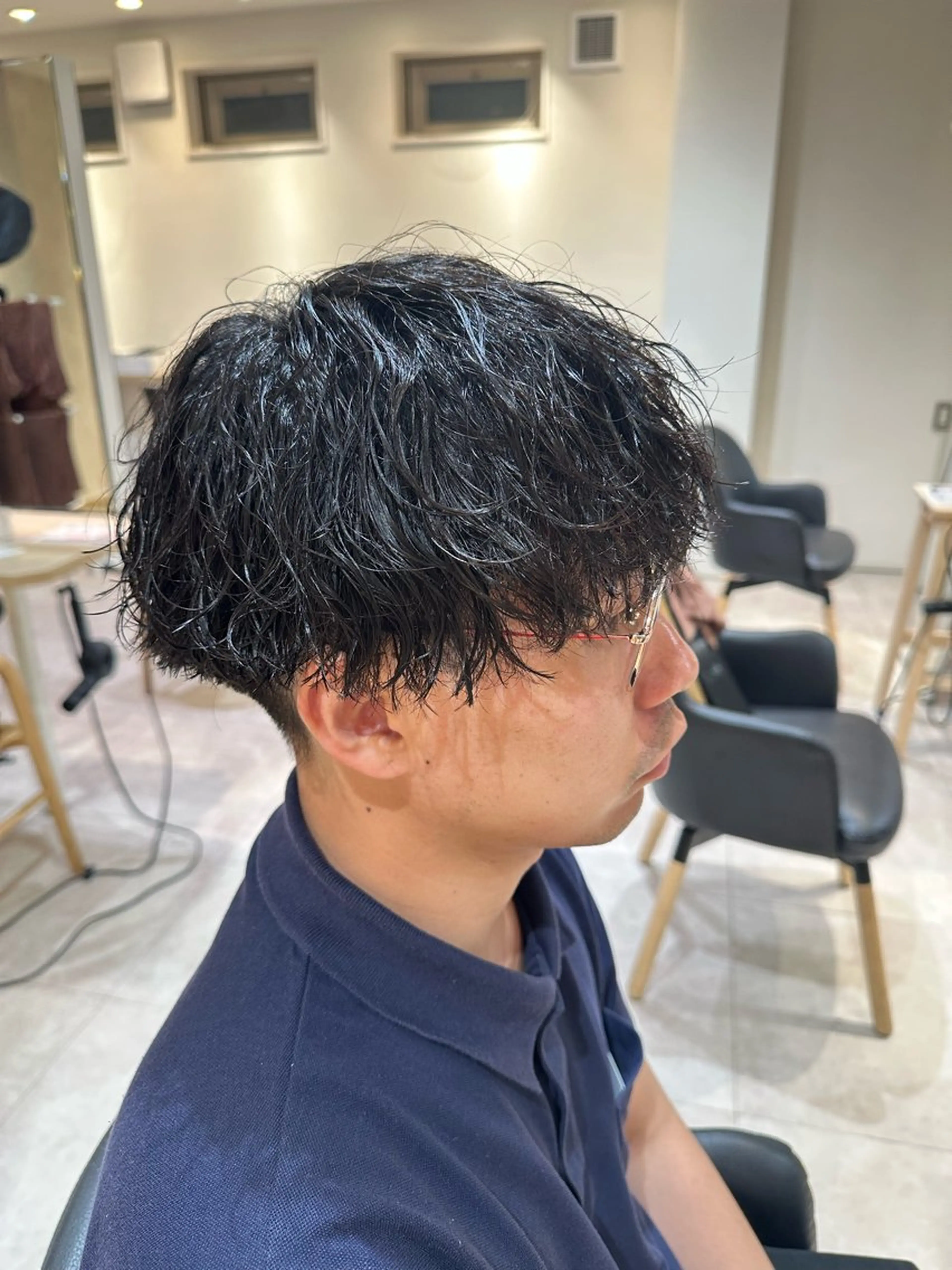 パーマ メンズ カット パーマ トリートメント 【パーマの達人】 💎メンズ特化🔥徹のヘアスタイル