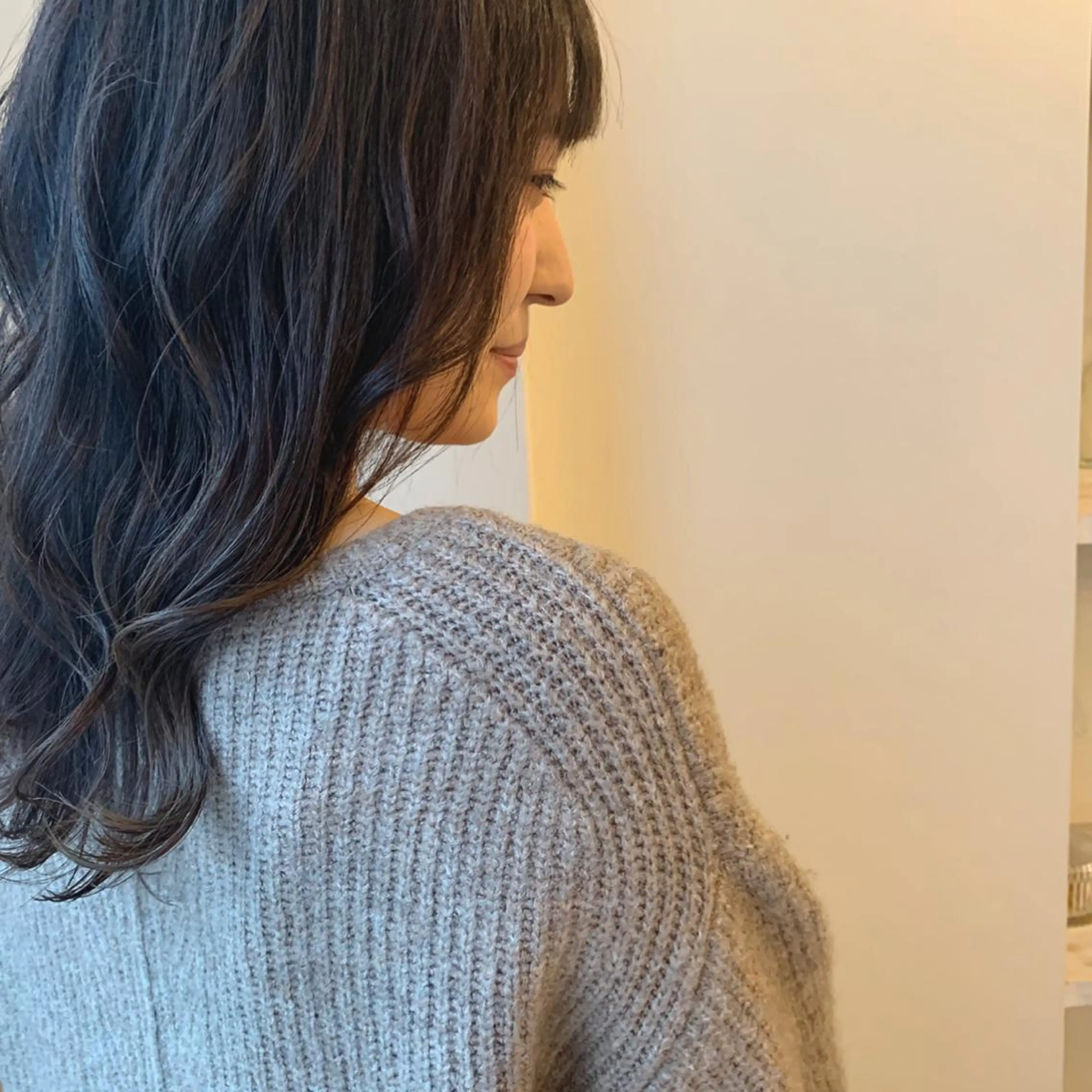 ミディアム カラー ヘアカラー トリートメント ボブウルフ/ボブ Satsuki【名駅のヘアスタイル