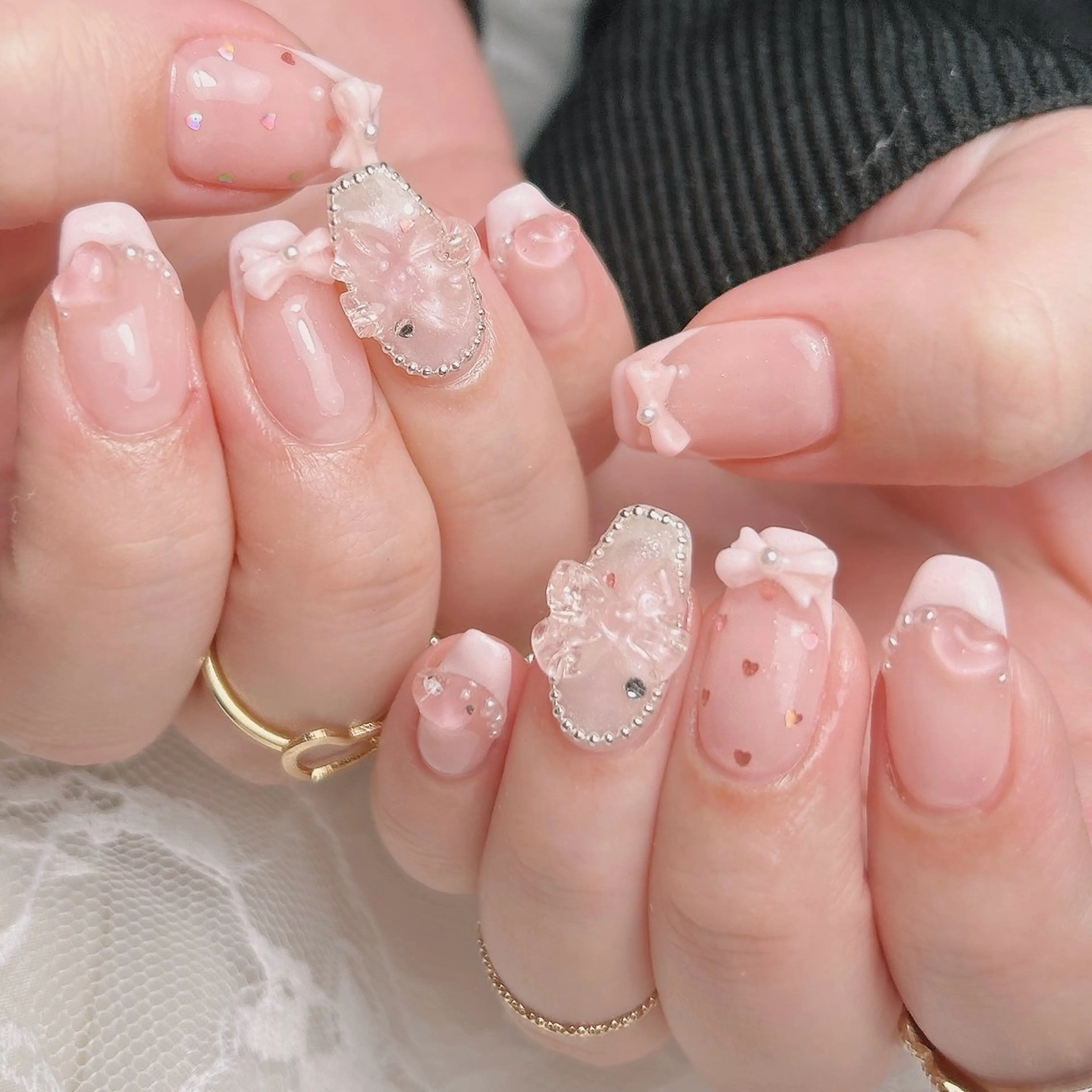 ネイル フレンチネイル ハンドネイル junna 金山.東別院.上前津のネイルデザイン