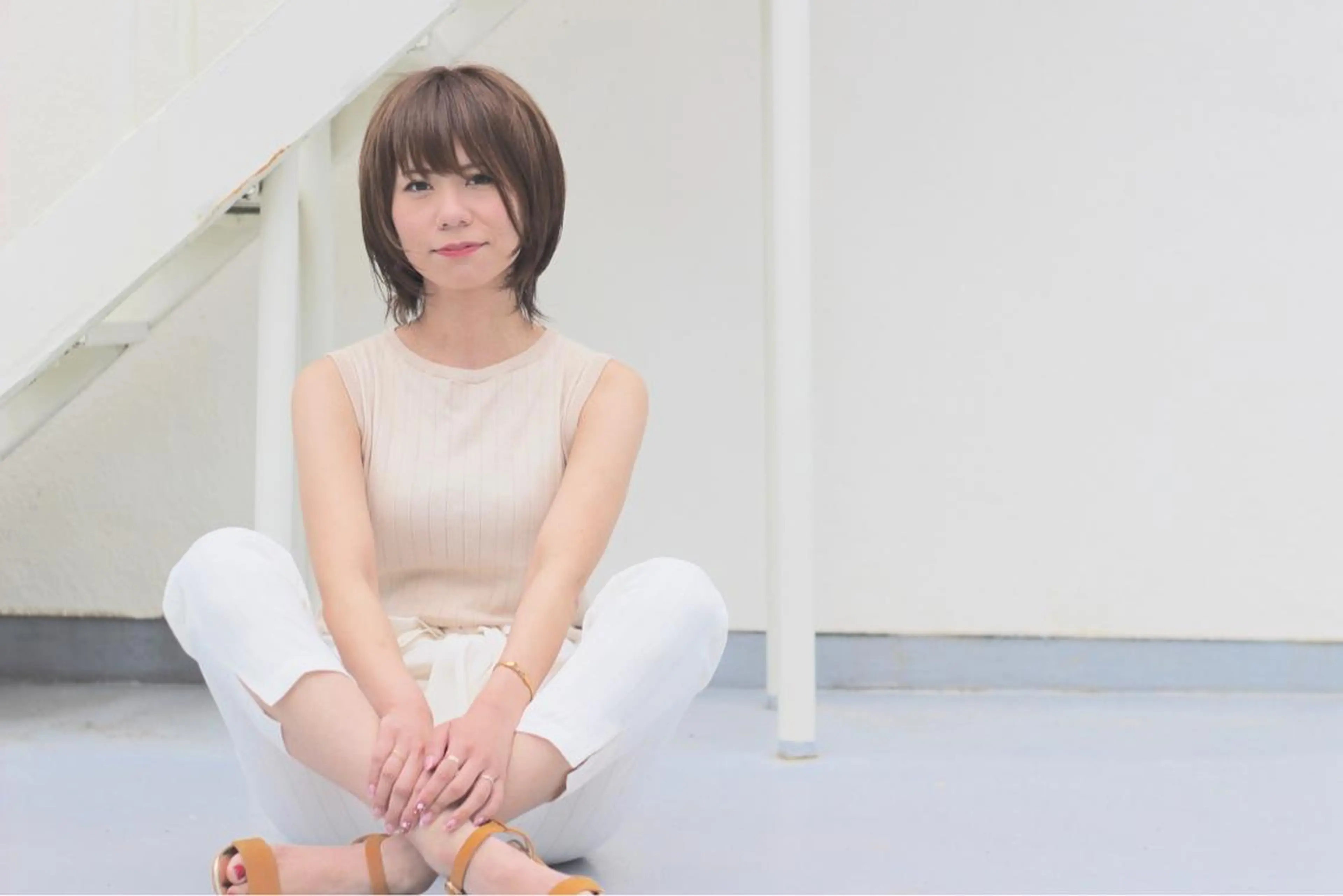 ショート カラー パーマ ヘアアレンジ アッシュ ショートヘア nike所属・nike にけのヘアスタイル