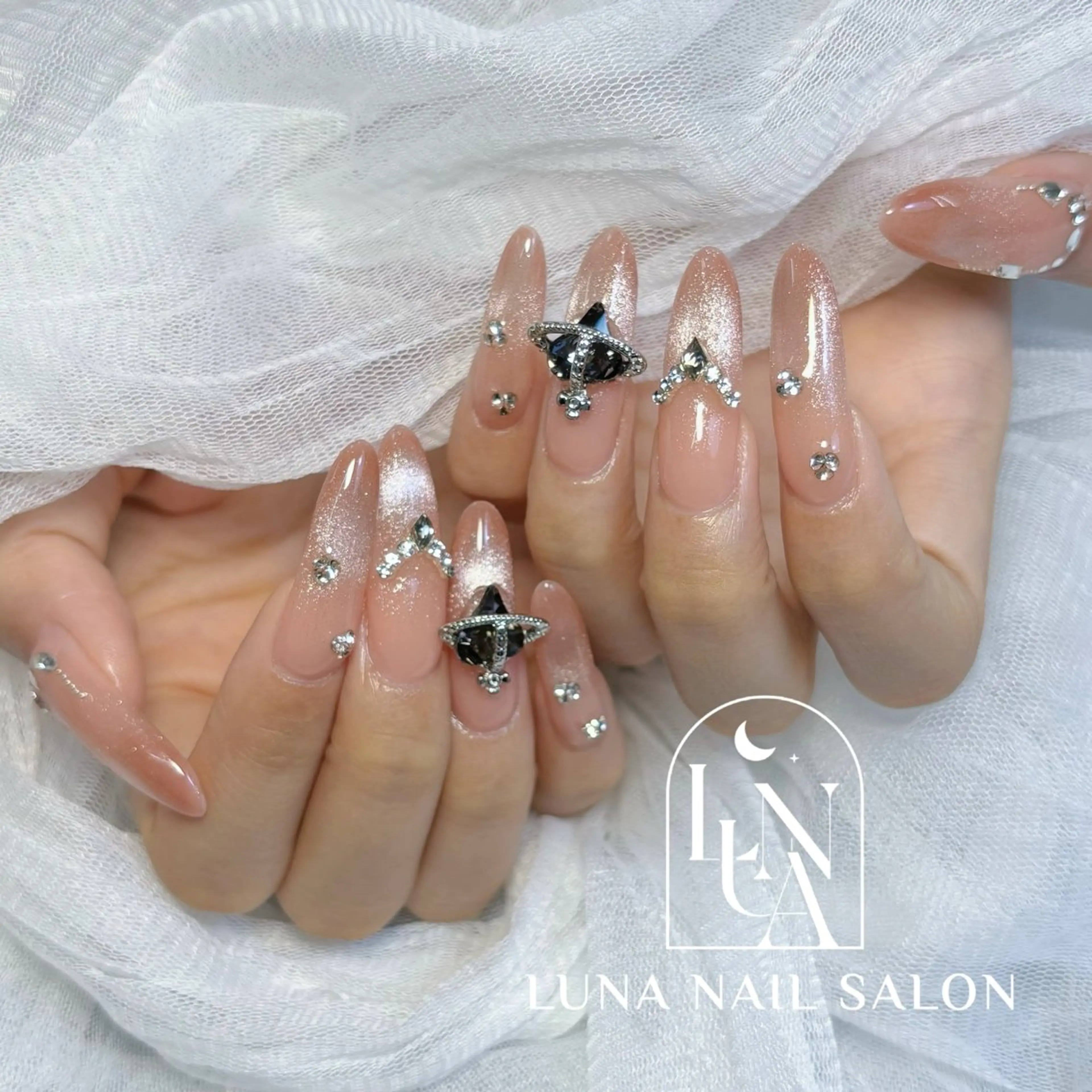 ネイル アートネイル フレンチネイル ジェルネイル ガラスフレンチ 韓国ネイル Kozeni NAIL SALONのネイルデザイン