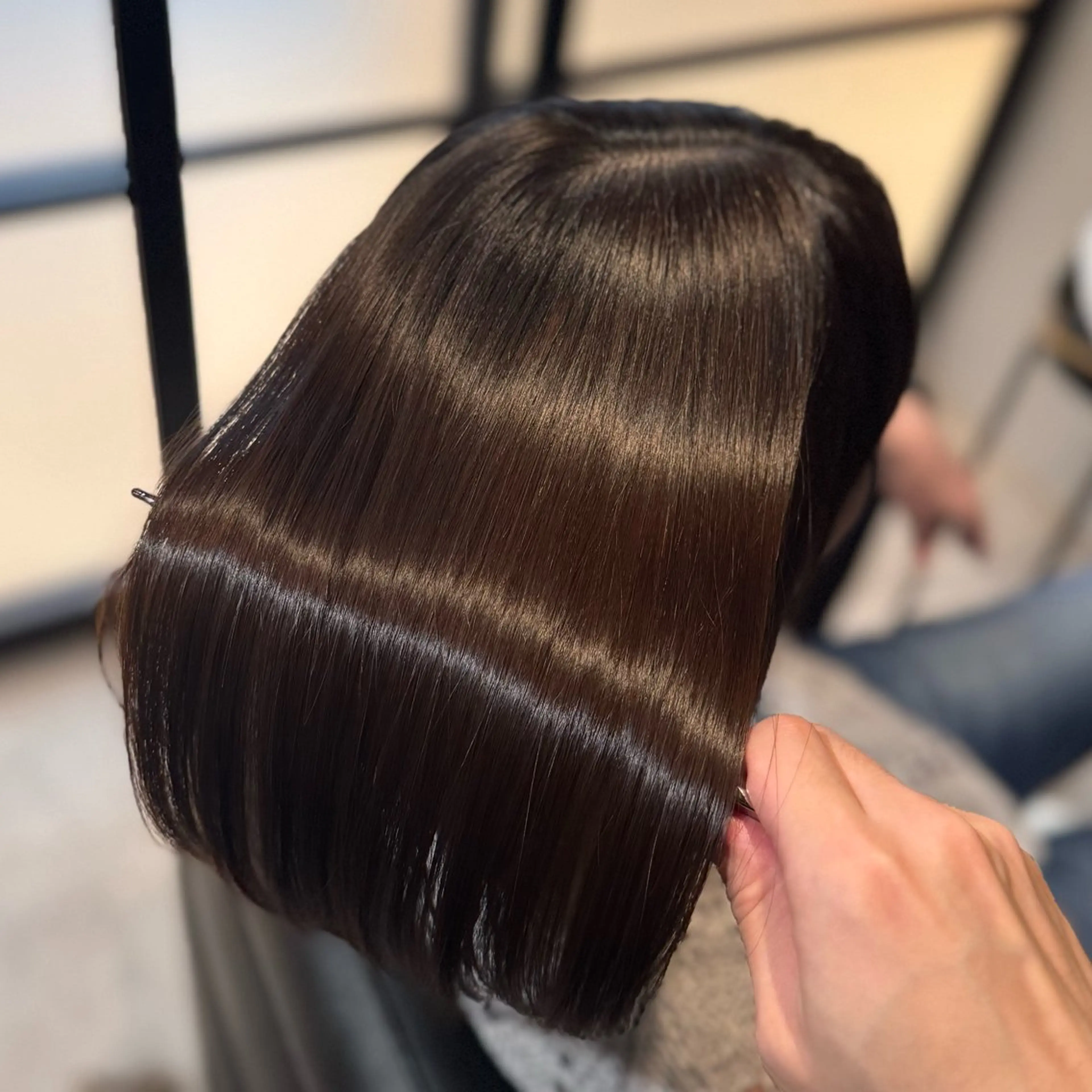 ロング パーマ 髪質改善 韓国風ヘア 縮毛矯正 トリートメント ヘアカラー トリートメント 髪質改善Ⅰ透明感 艶カラーⅠたつやのヘアスタイル