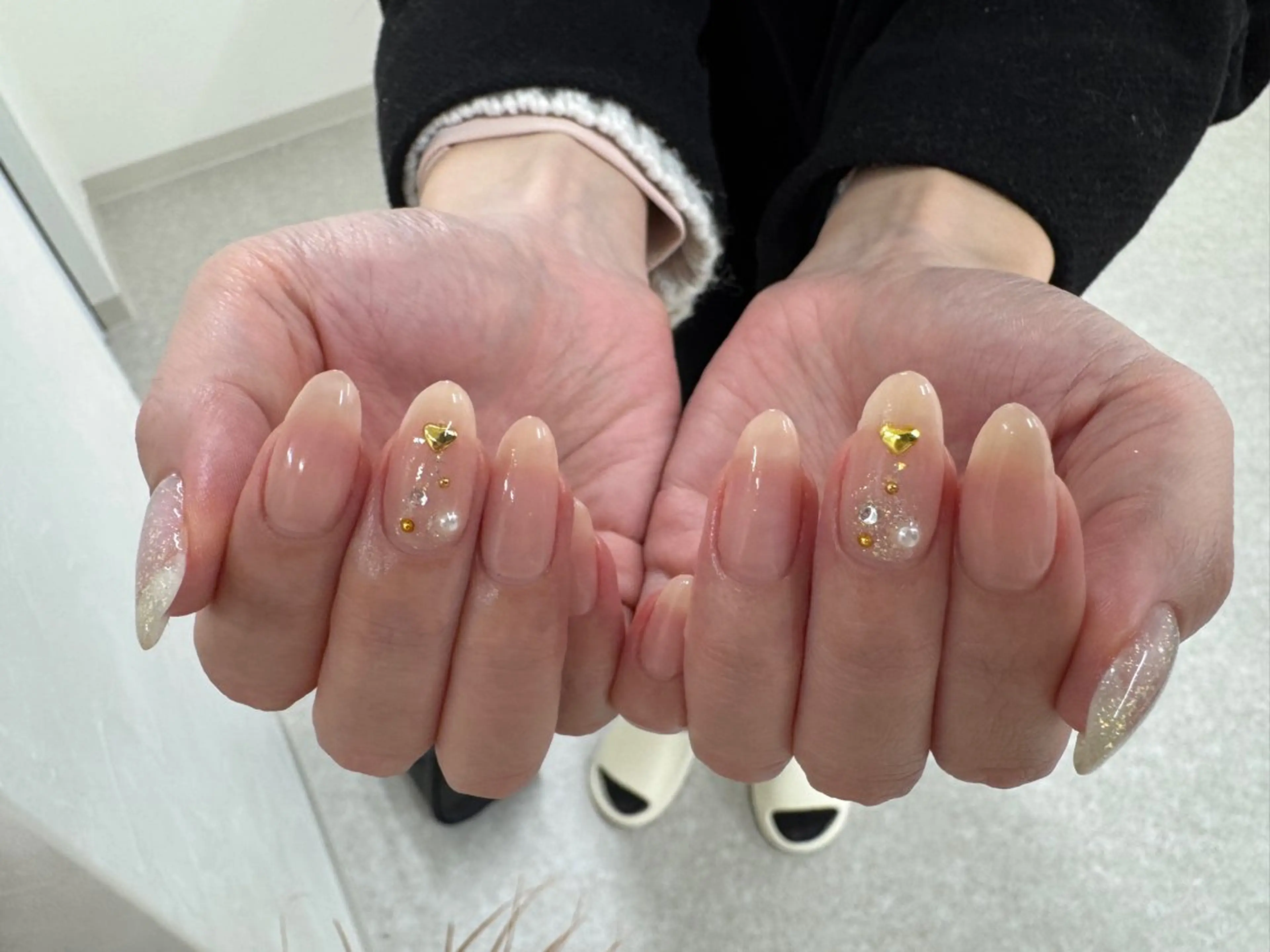 ネイル シンプルネイル 冬ネイル クリスマス kkumnail RANのネイルデザイン