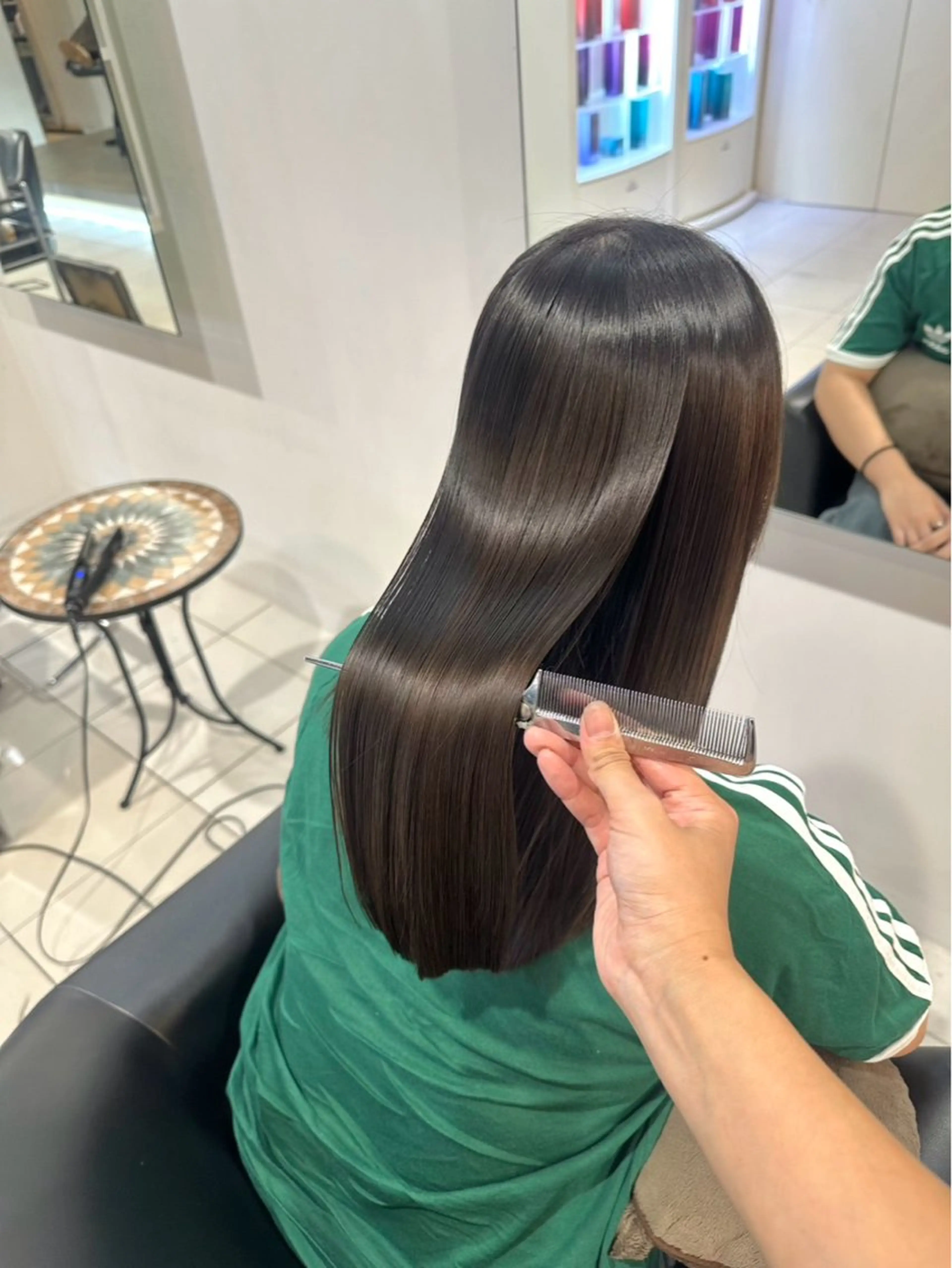 ロング 酸性ストレート 東藤 悠真/烏丸/髪質改善のヘアスタイル