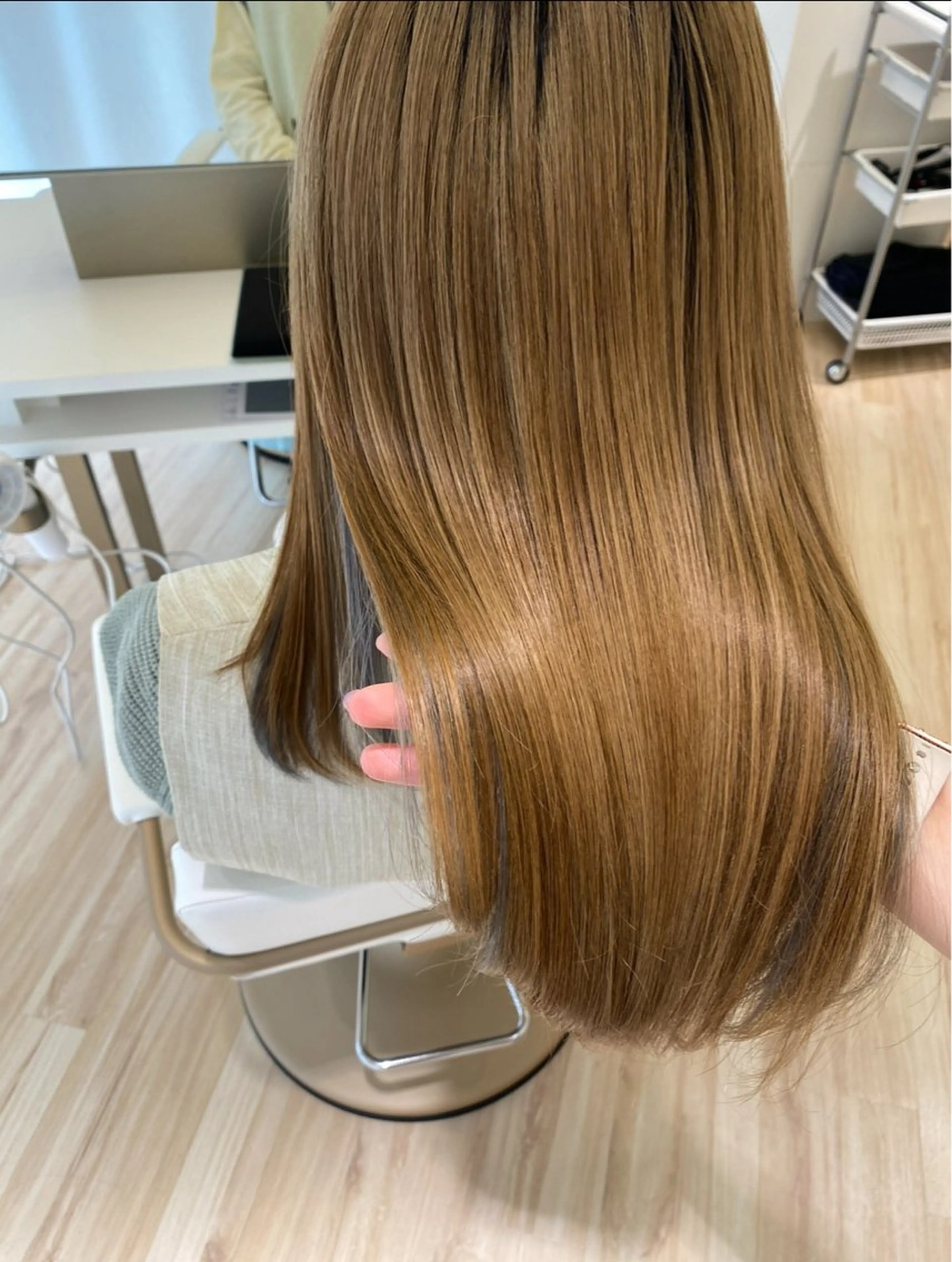 ロング 髪質改善 トリートメント ParveMix 岡本えりかのヘアスタイル