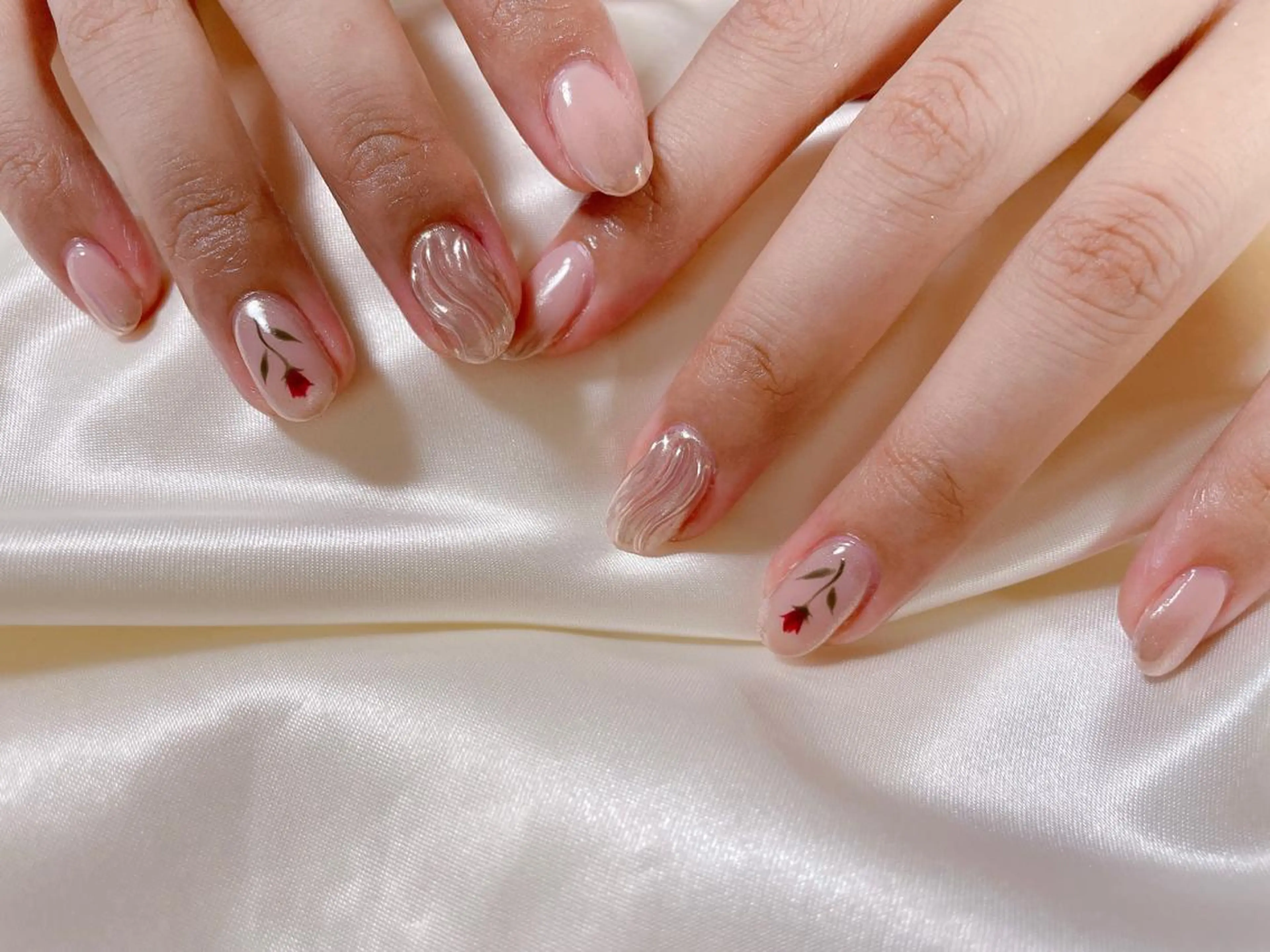 ネイル フラワーネイル kikinail 溝の口のネイルデザイン