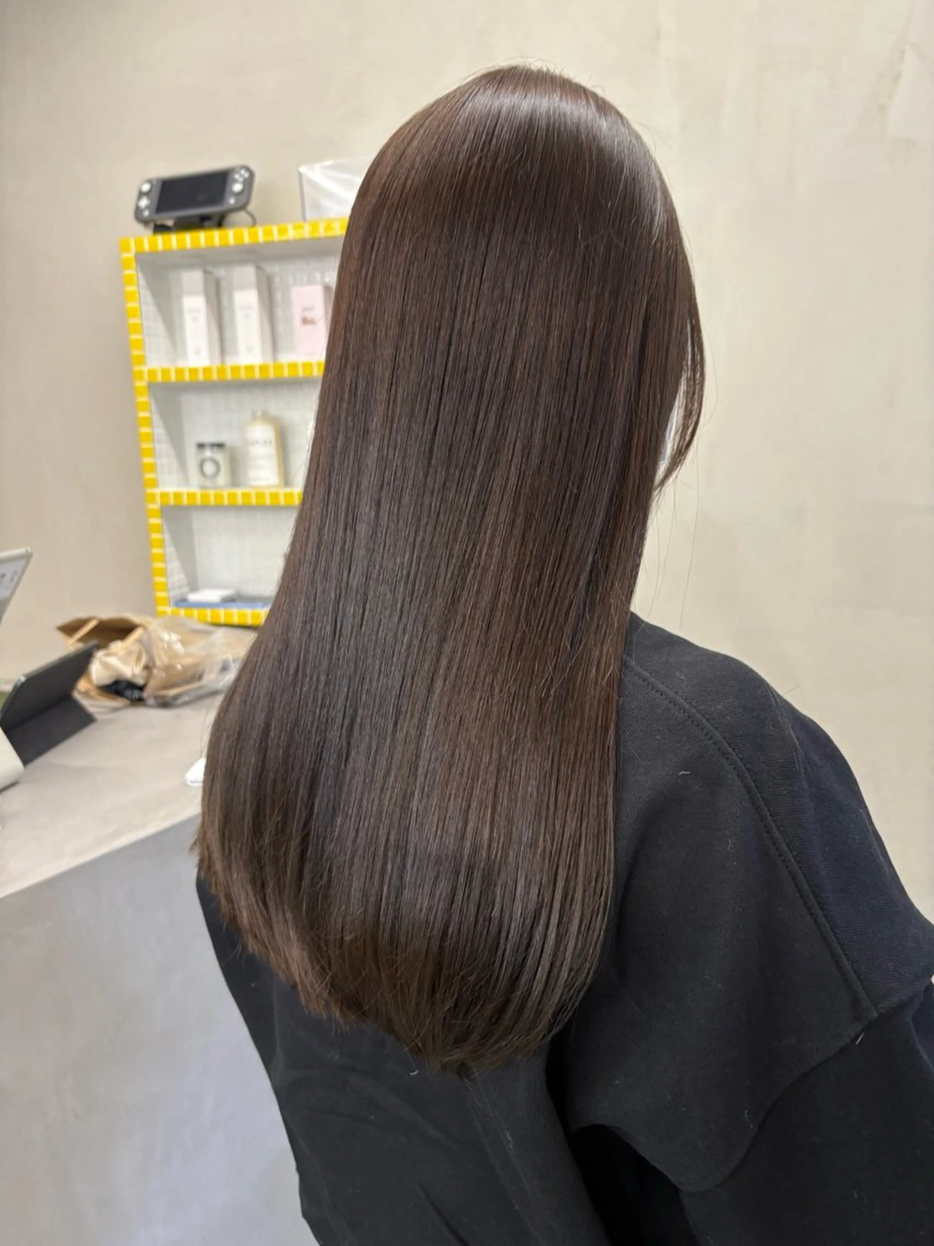 セミロング カラー カット 縮毛矯正 レイヤー/柔色 カラー/SAkiのヘアスタイル