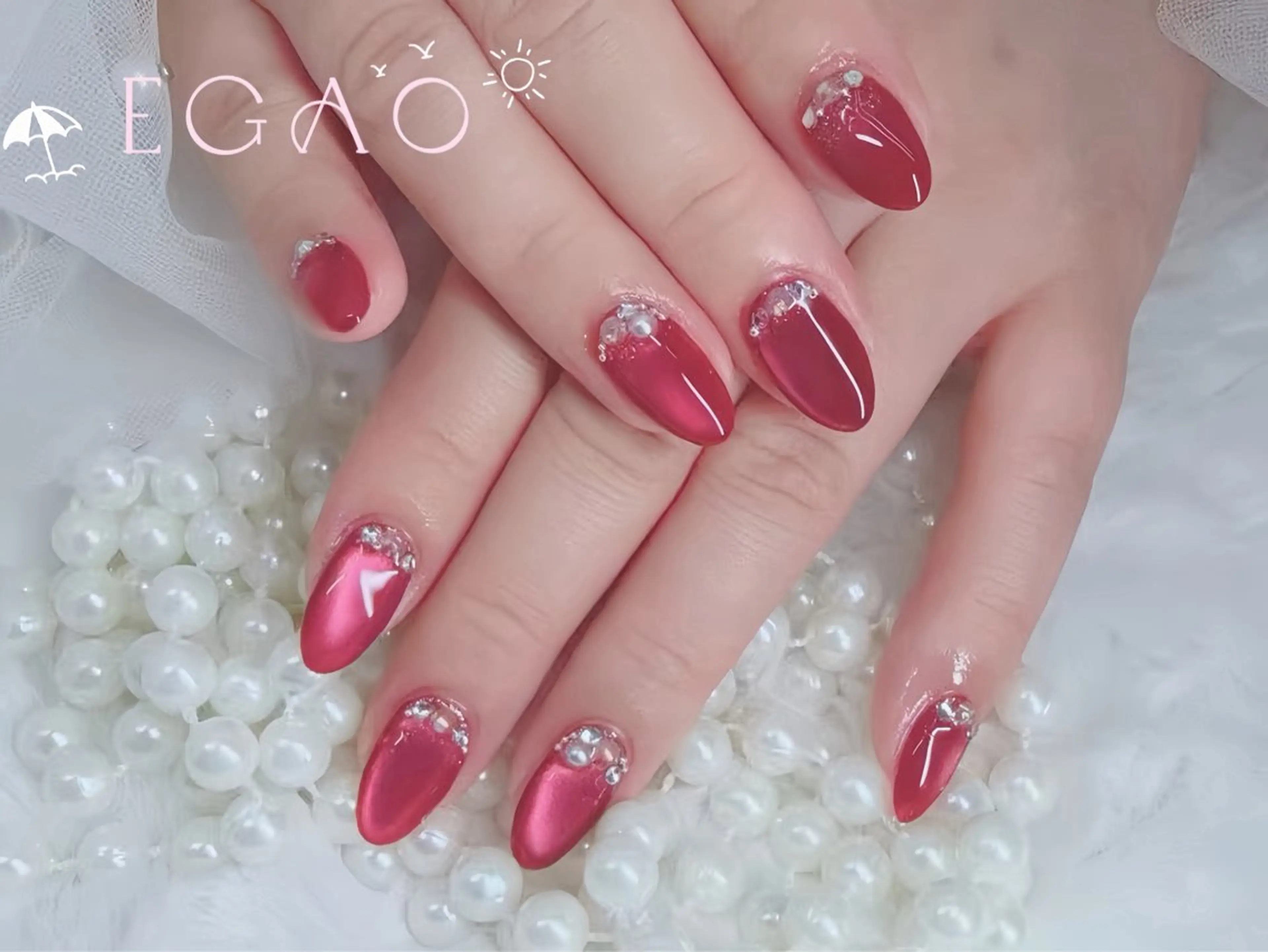 ネイル アートネイル フットネイル フレンチネイル ジェルネイル グラデーション ハンドネイル Egao Nail錦糸町店のネイルデザイン