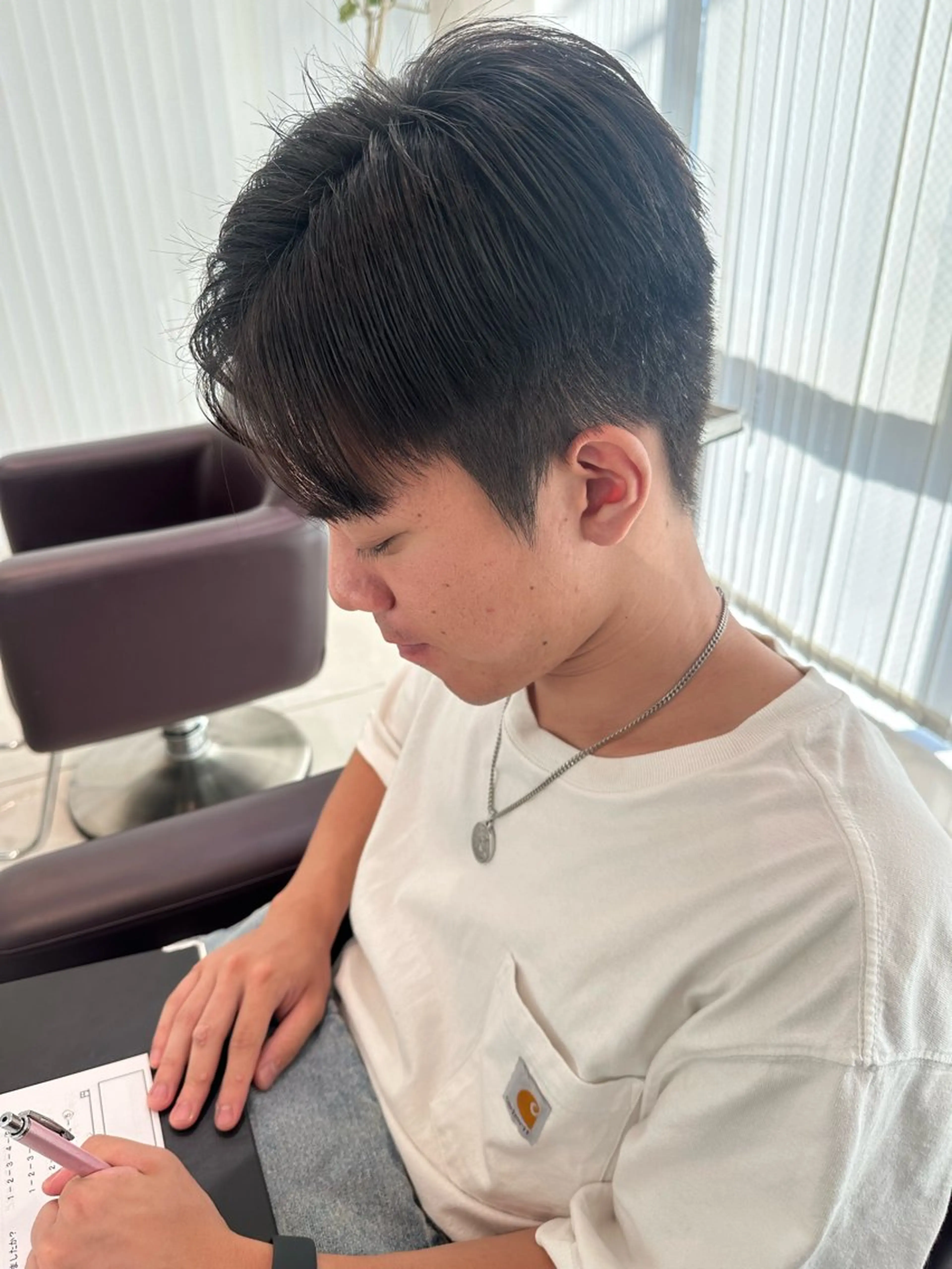 カラー メンズ KEEN.渋沢/ ブリーチ/みなのヘアスタイル