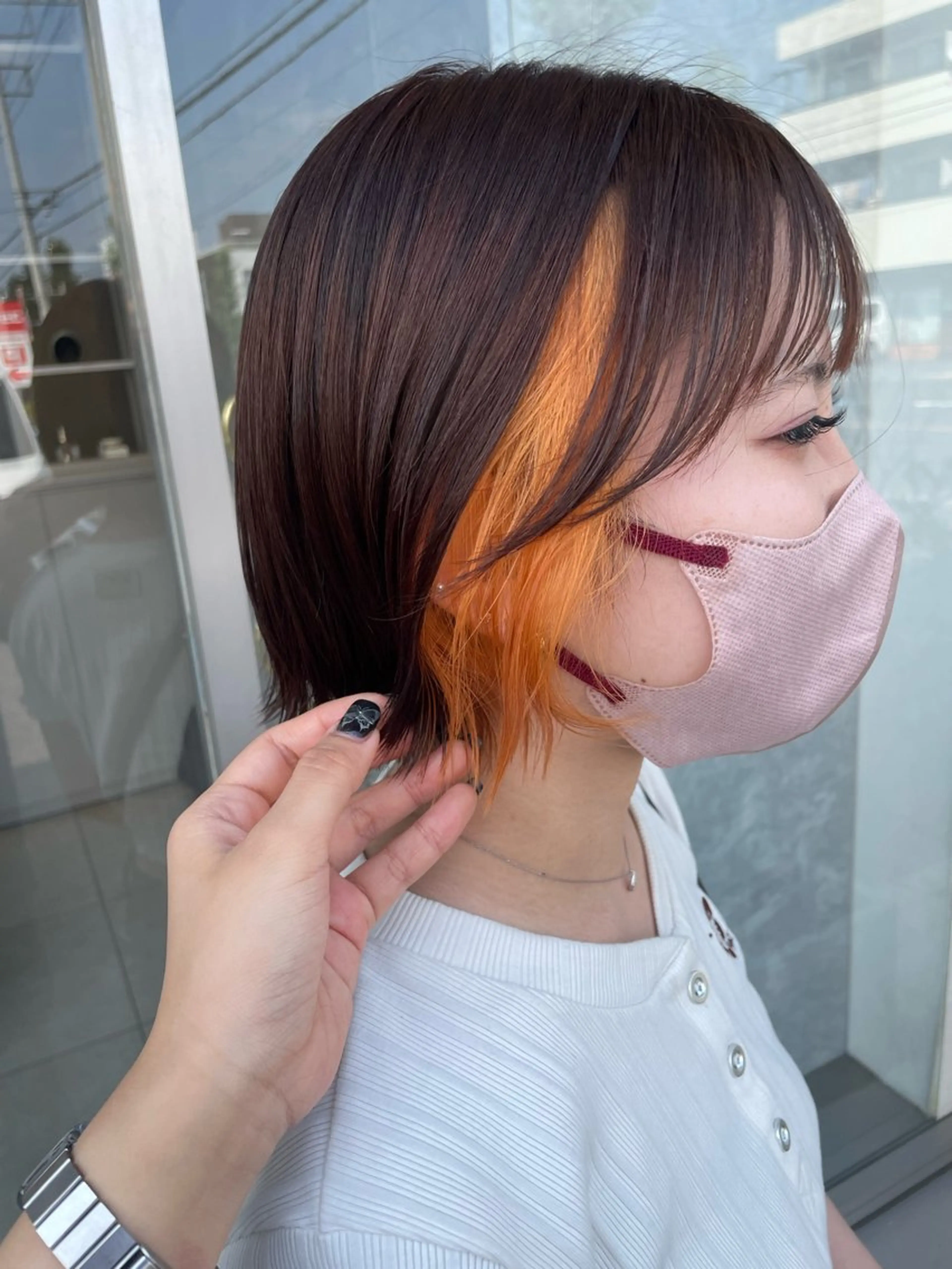 カラー ヘアカラー 顔まわり/インナー カラー/　syuriのヘアスタイル