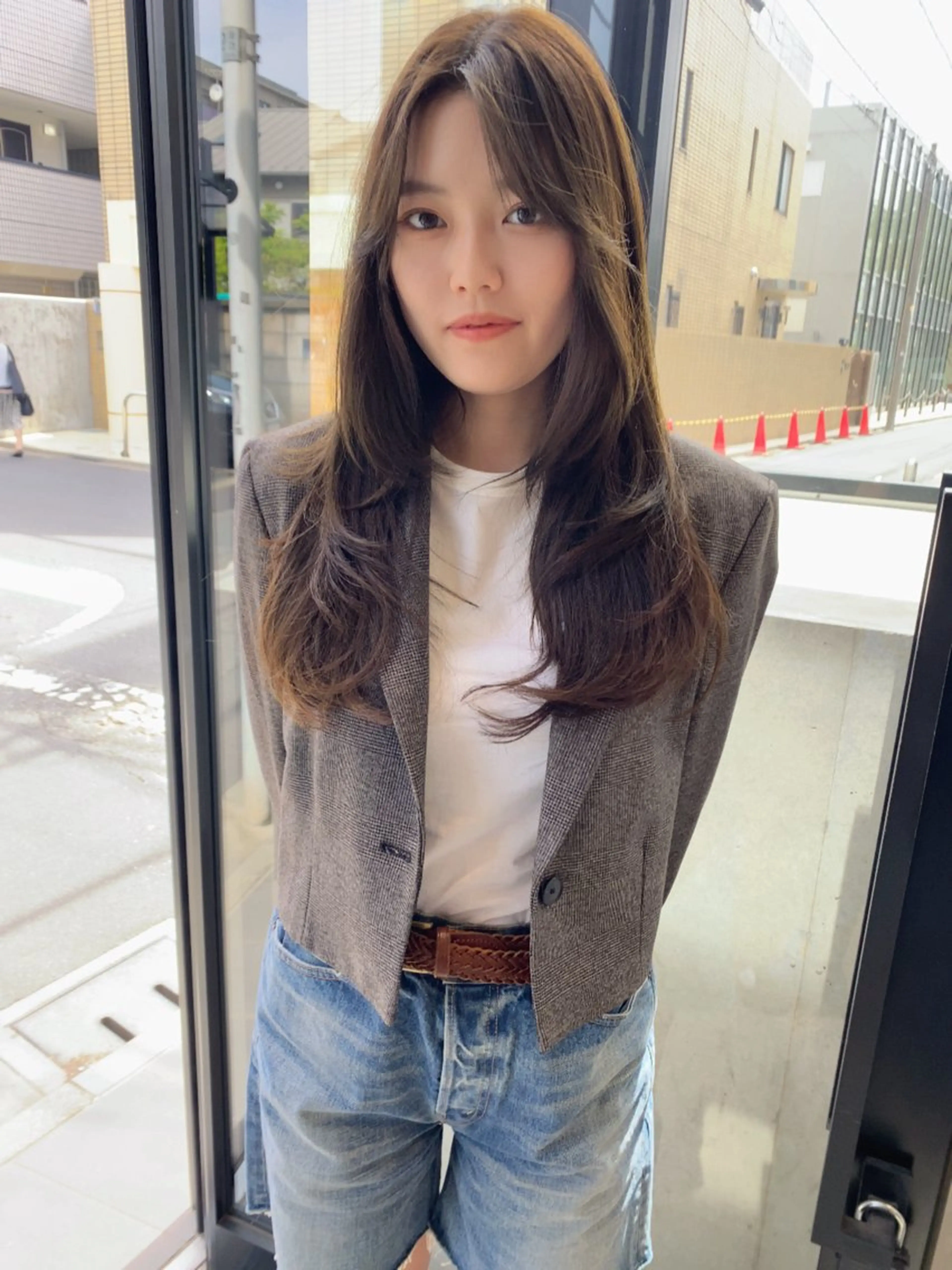 ロング カラー カット ヘアカラー トリートメント レイヤー/柔色 カラー/SAkiのヘアスタイル