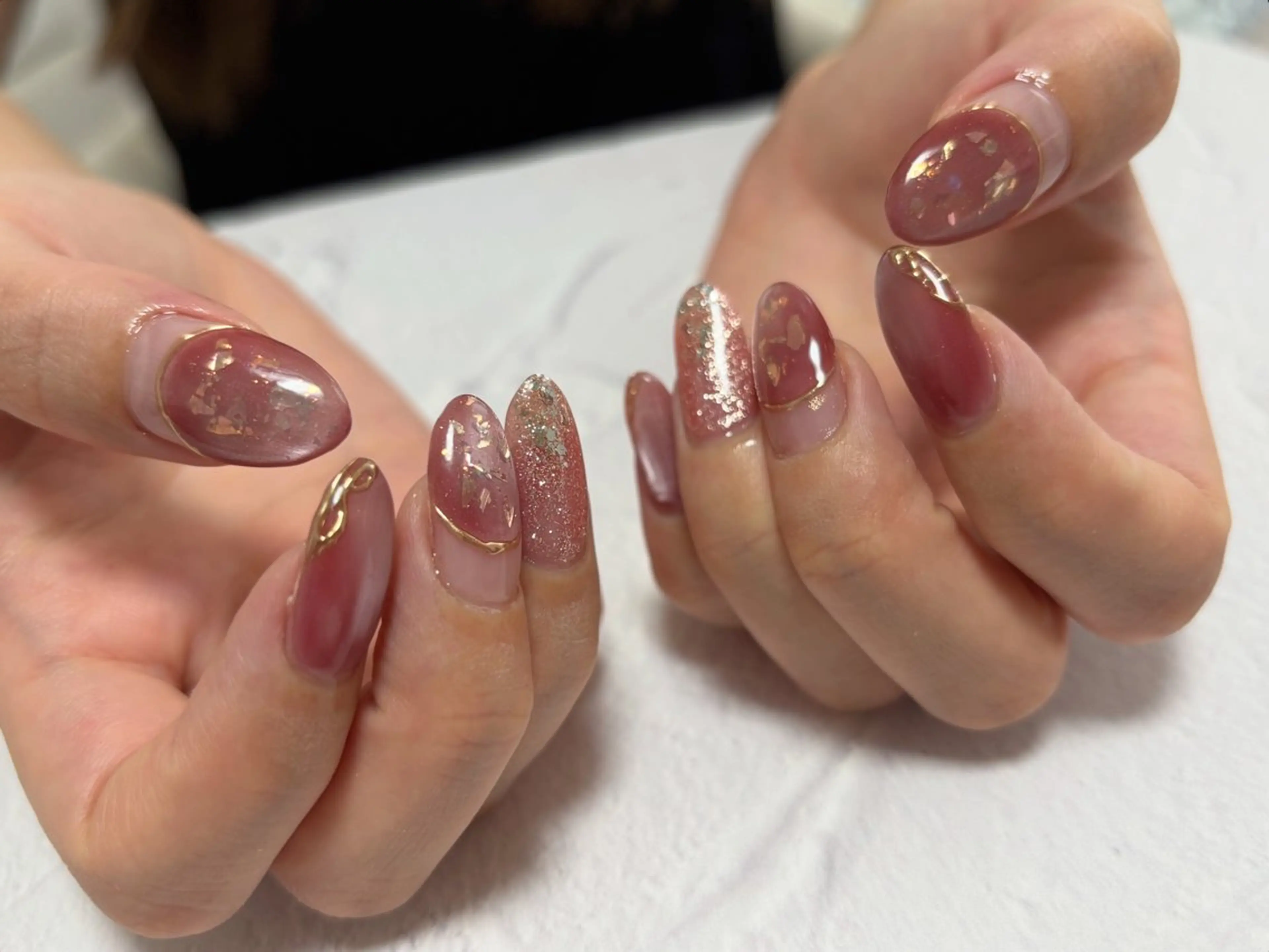 ネイル ハンドネイル 愛川町 あんすりうむのネイルデザイン